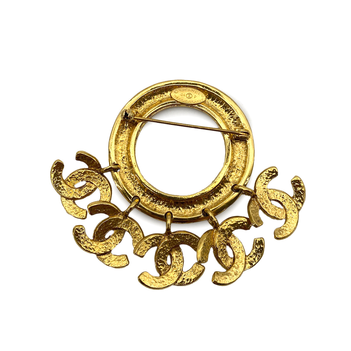 CHANEL VINTAGE COCOMARK BROOCH GOLD ACCESSORY 94P 90255112