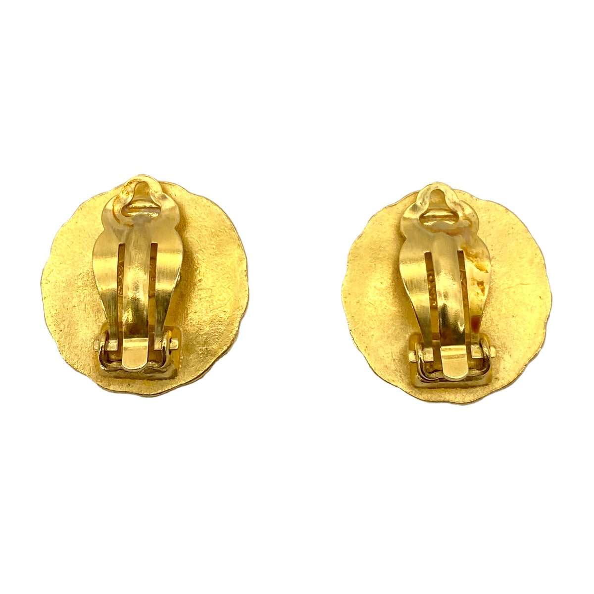 CHANEL VINTAGE EARRINGS ROUND COCOMARK ACCESSORY 94P 90255114