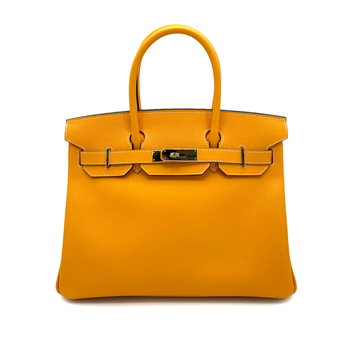 HERMES BIRKIN 30 ORANGE TYPE EPSOM HAND BAG C SPO 90255348