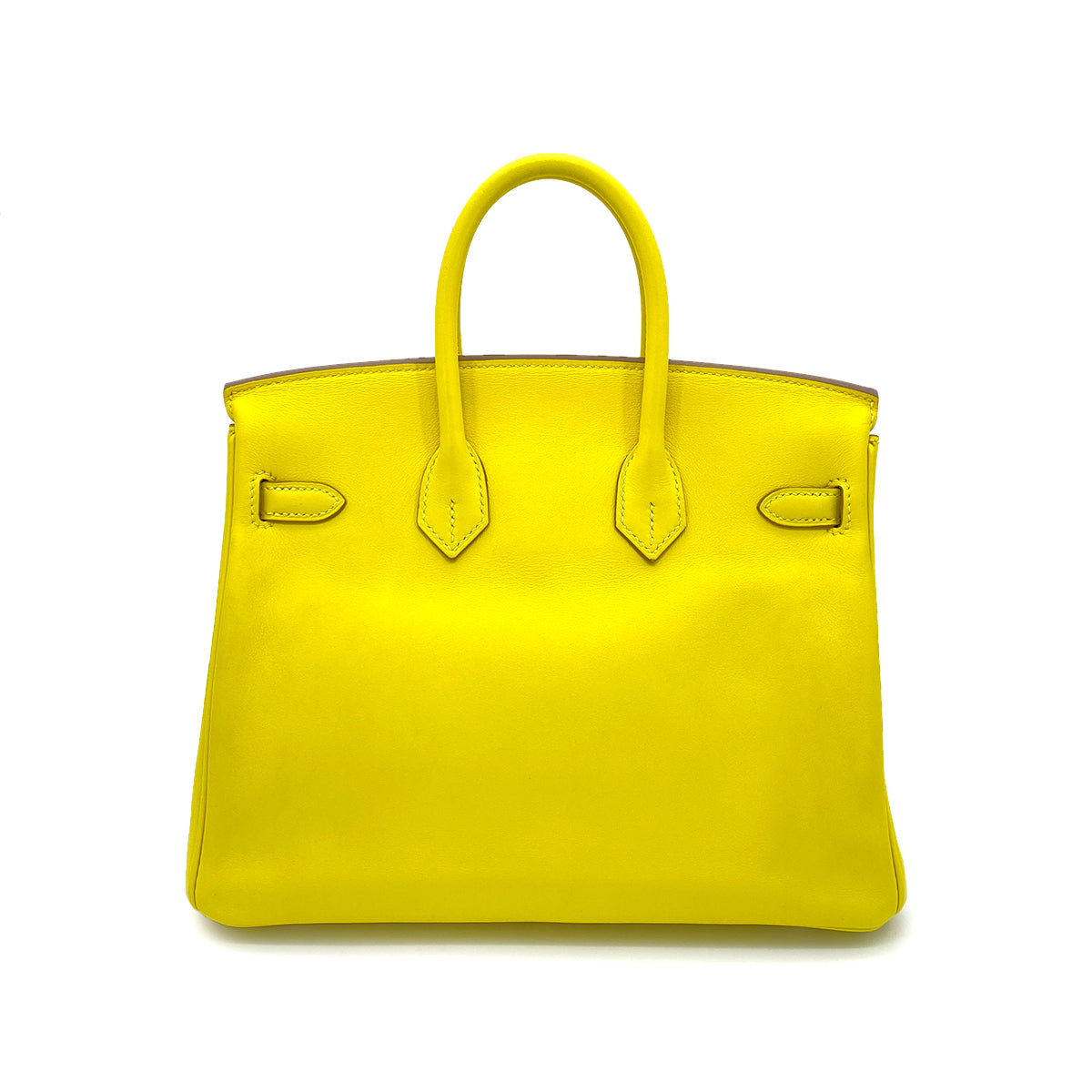 HERMES BIRKIN 25 LIME SWIFT HAND BAG D SHW 90255374