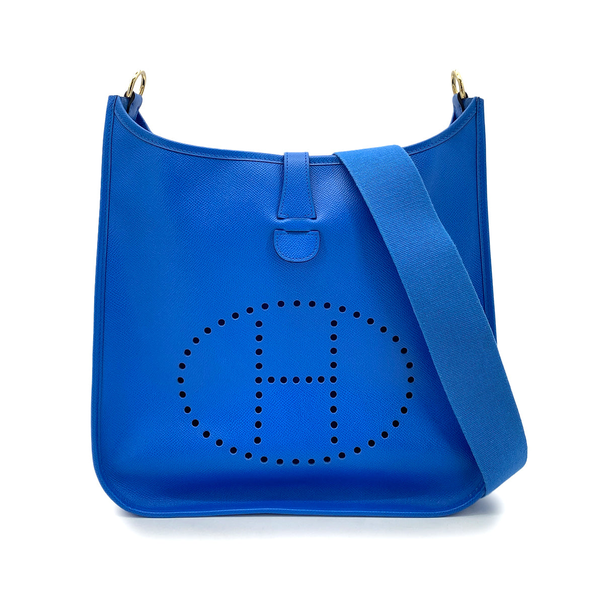 Hermes Evelyn GM Blue Courchevel #A 90255678