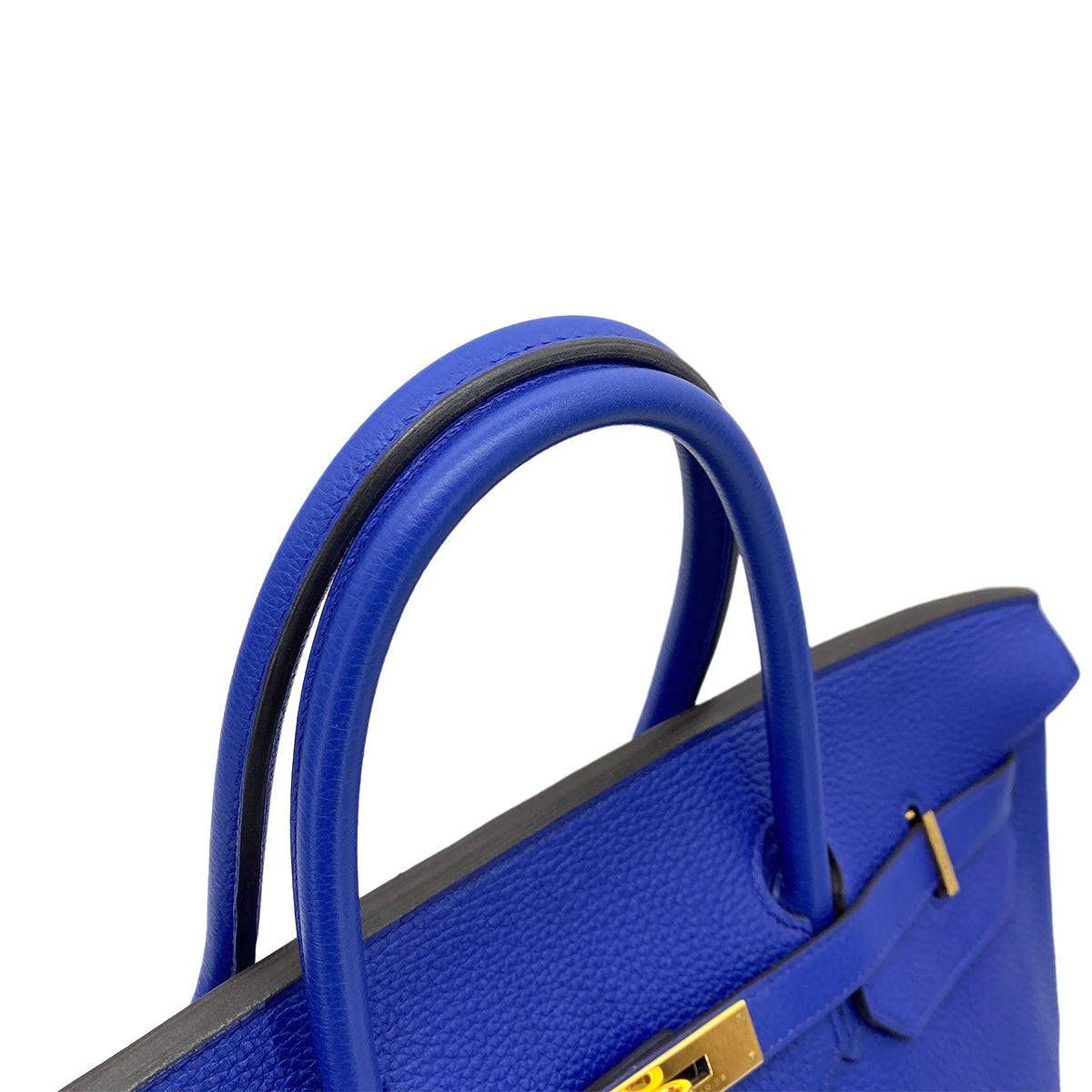 HERMES BIRKIN 40 BLUE ELECTRIC TOGO HAND BAG □O GHW 90255688