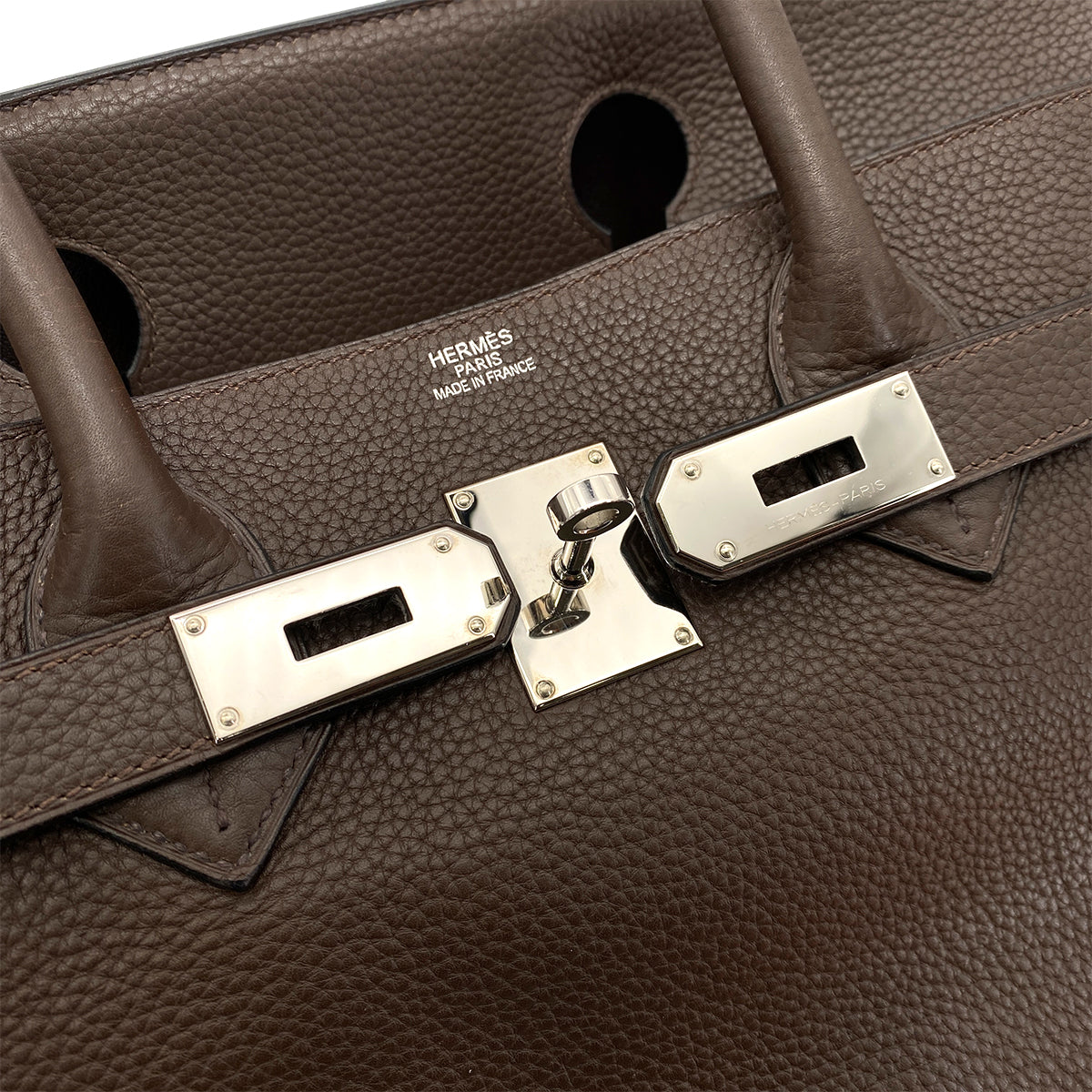 HERMES SHOULDER BIRKIN 42 BROWN TYPE TAURILLON CLEMENCE □M SHW 90255716