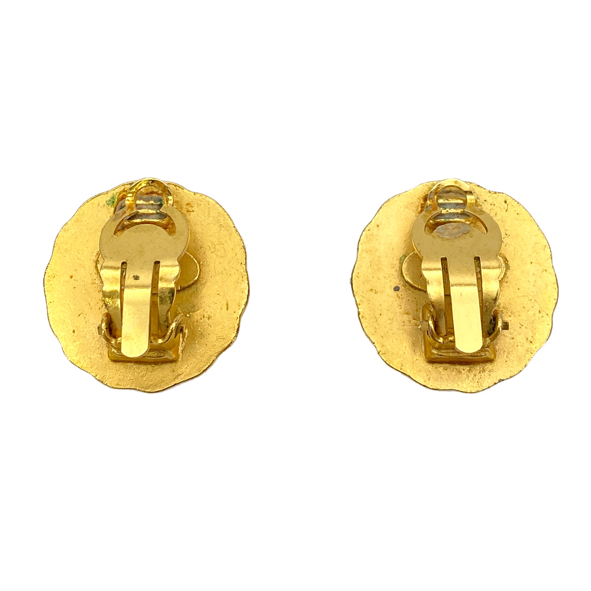 CHANEL VINTAGE EARRINGS COCOMARK ROUND ACCESSORY 93A 90255860