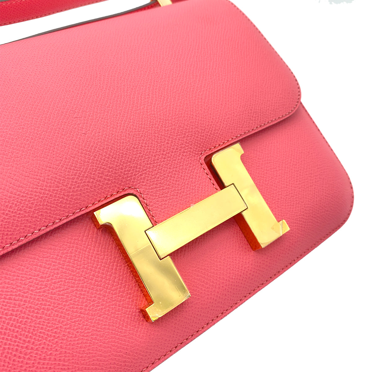 HERMES CONSTANCE3  ROSE AZALEE EPSON SHOULDER BAG C GHW 90255907