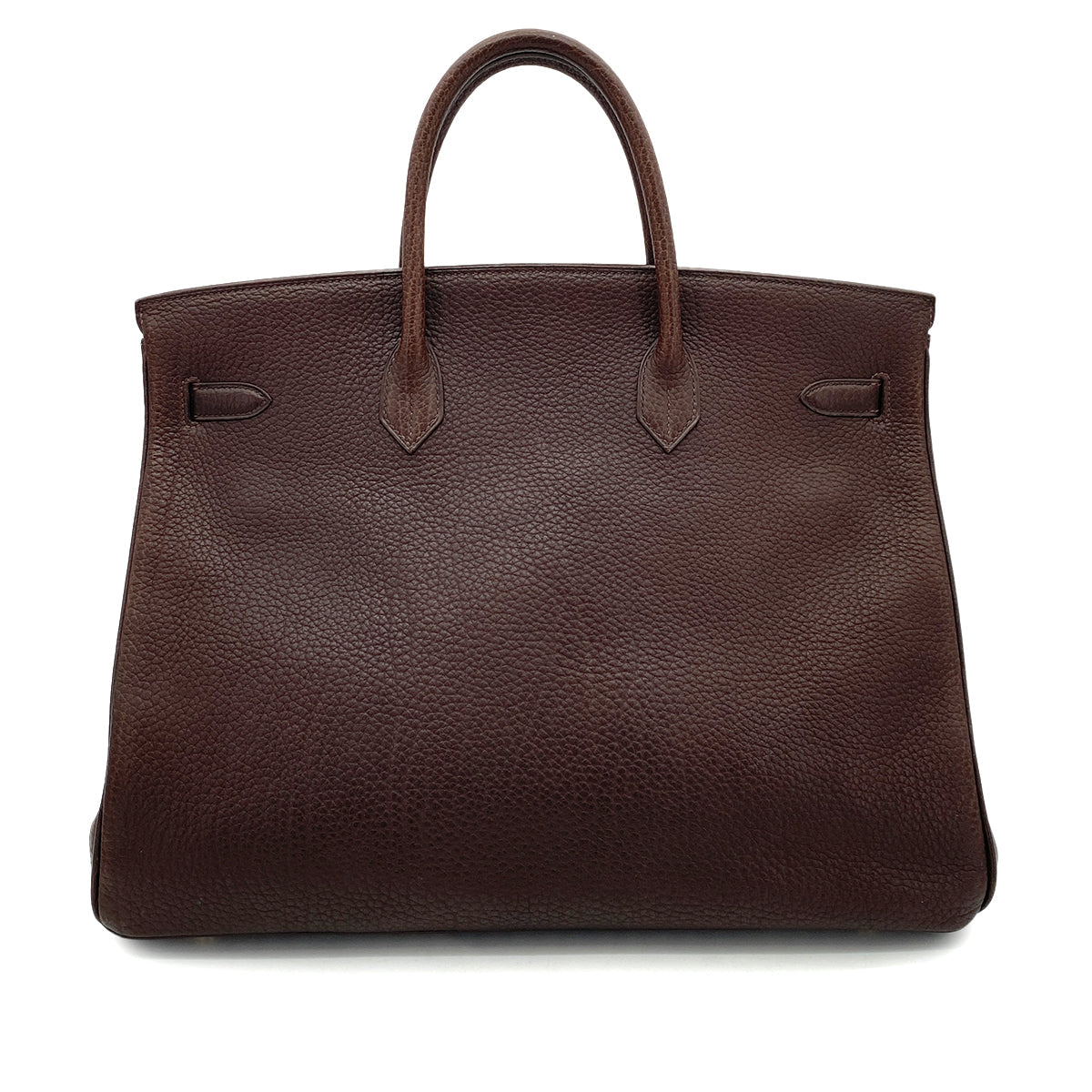 HERMES BIRKIN 40 BROWN TYPE FJORD HAND BAG □B 90255916