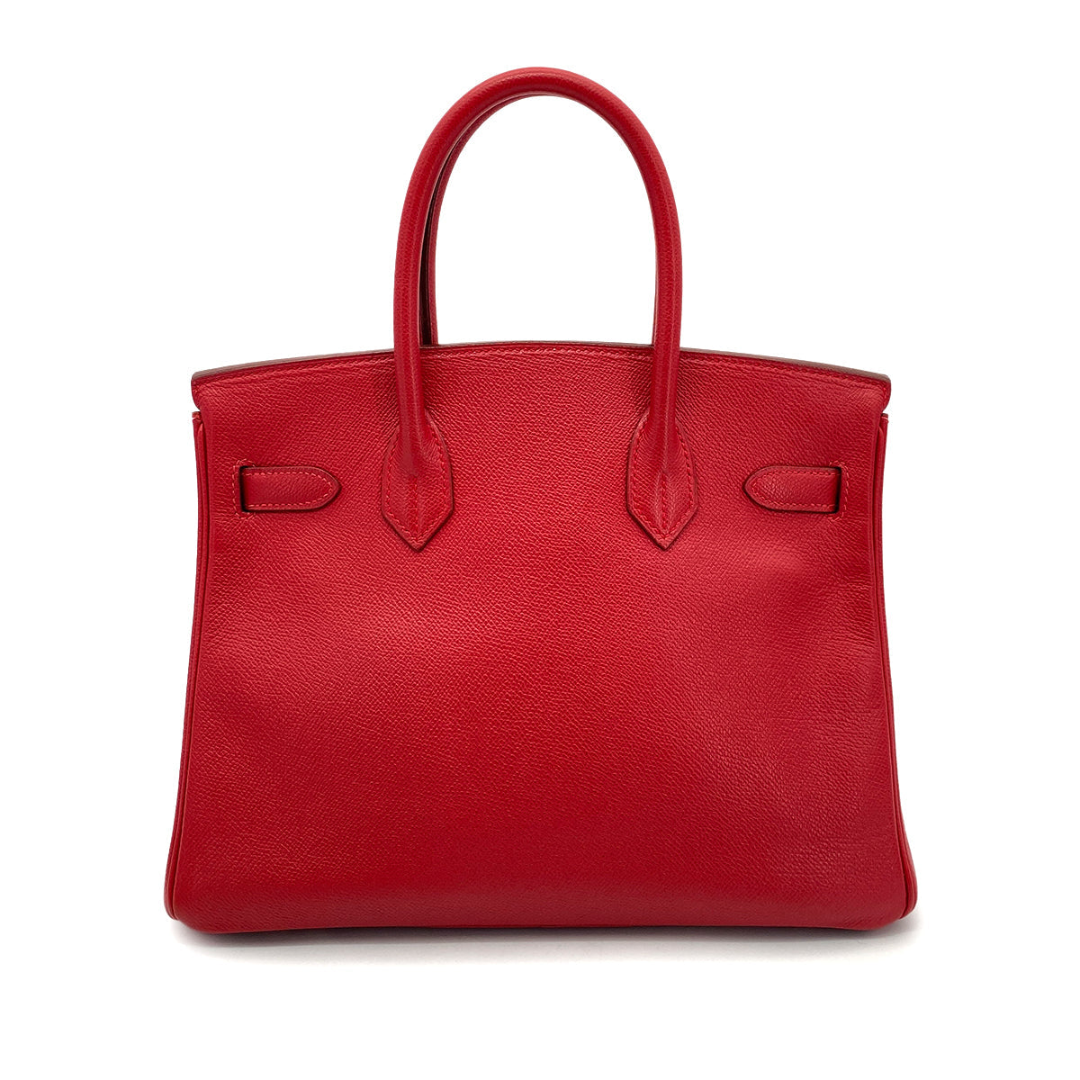 HERMES BIRKIN 30 ROUGE VIF COUCHEVEL HAND BAG □E GHW 90255917