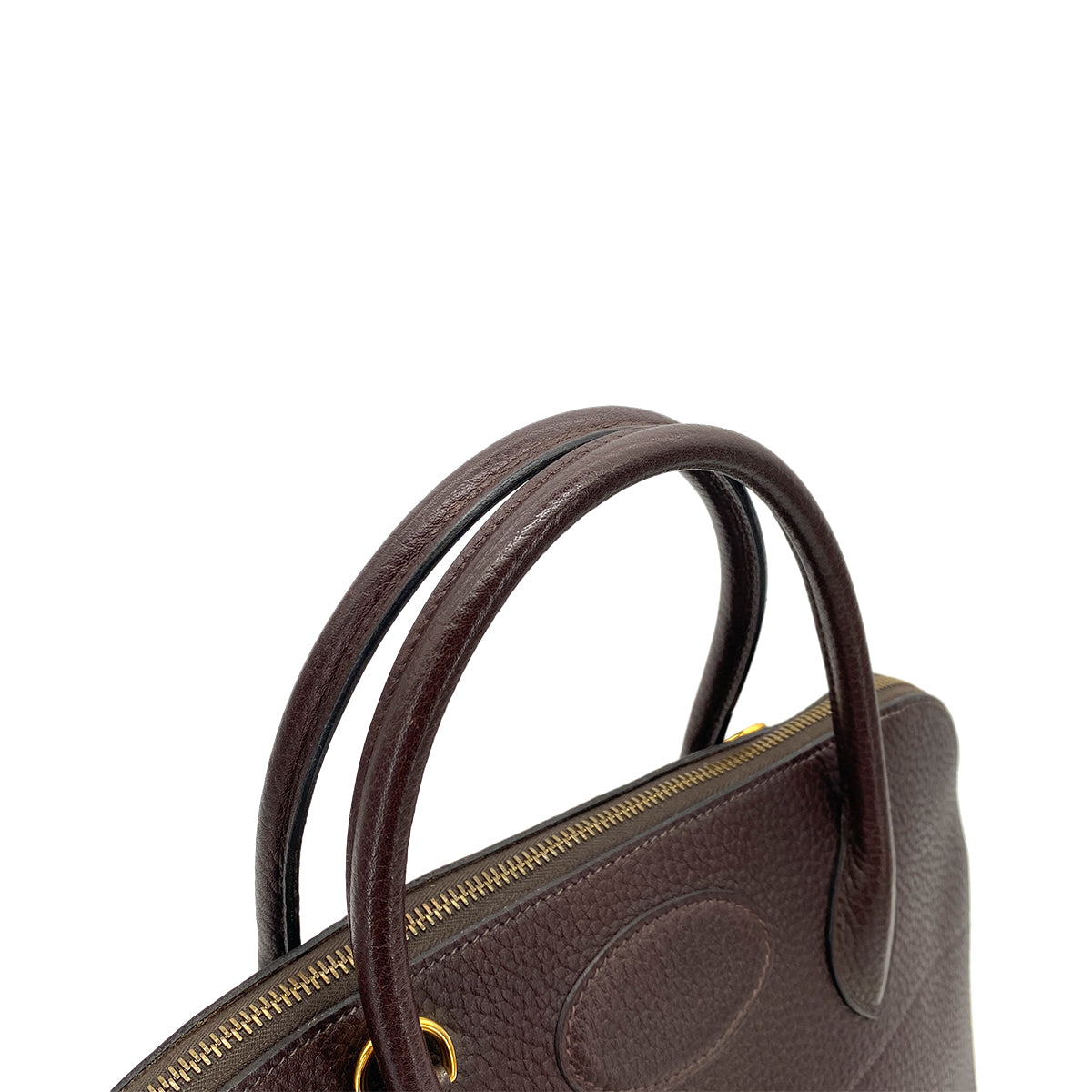 HERMES BOLIDE 35 BROWN TYPE ARDENNES HAND SHOULDER BAG □B 90255962