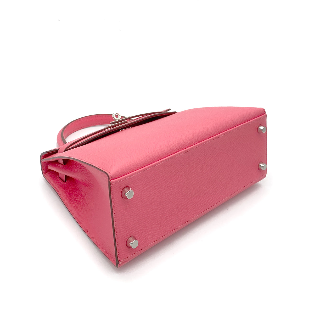 Hermes Kelly 25 Sellier Rose Azalea Epsom PHW #B 90256404