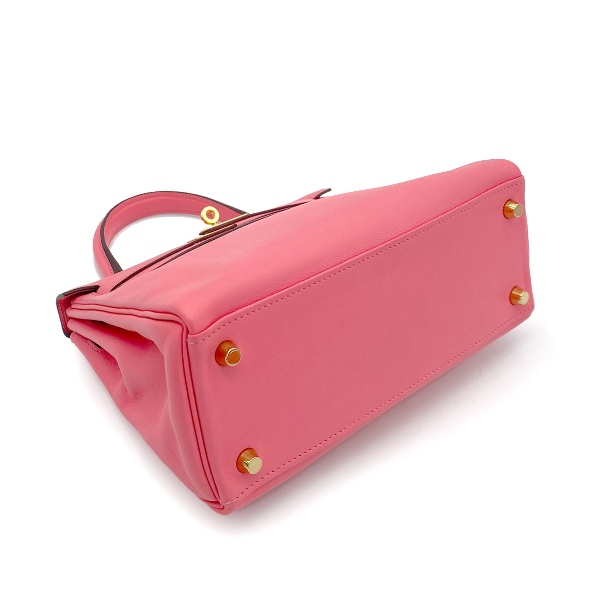 Hermes Kelly 25 Retourne Rose Azalea Swift GHW #D 90256464