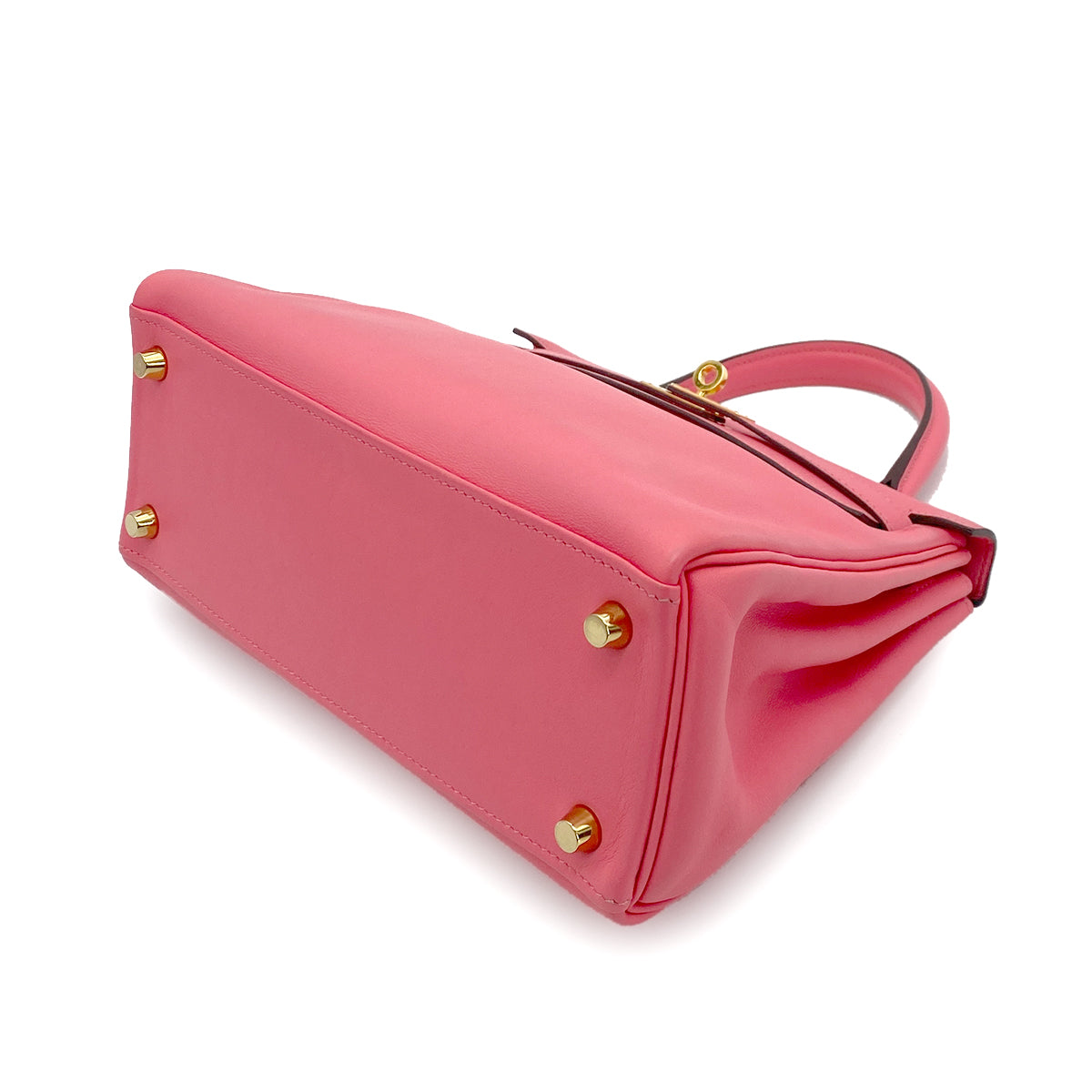 Hermes Kelly 25 Retourne Rose Azalea Swift GHW #D 90256464