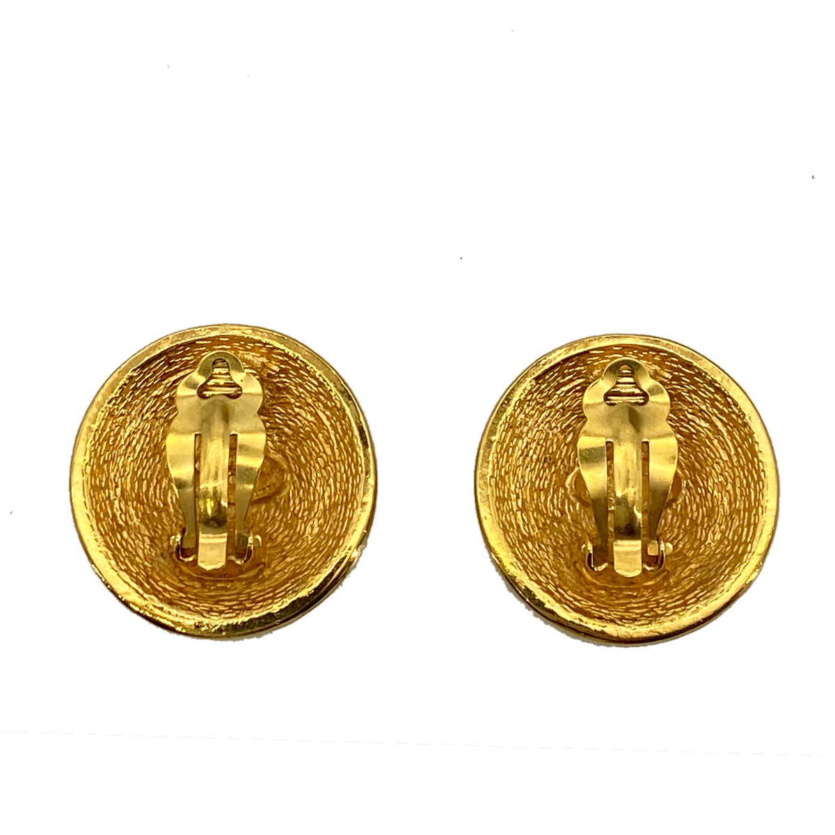 CHANEL VINTAGE EARRINGS ROUND COCOMARK ACCESSORY 90256943