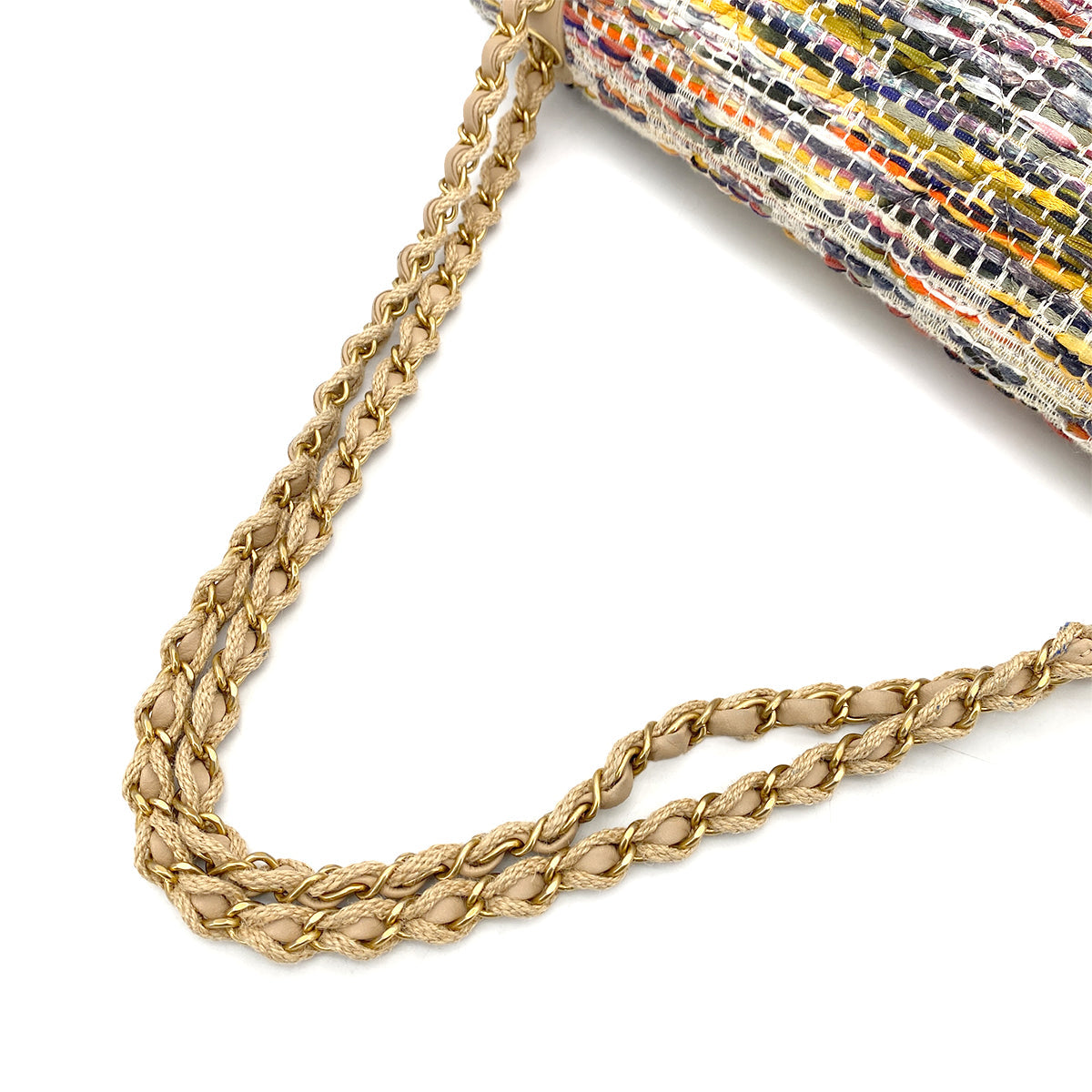 Chanel Double Chain Multi-Colour Tweed #23 90257304