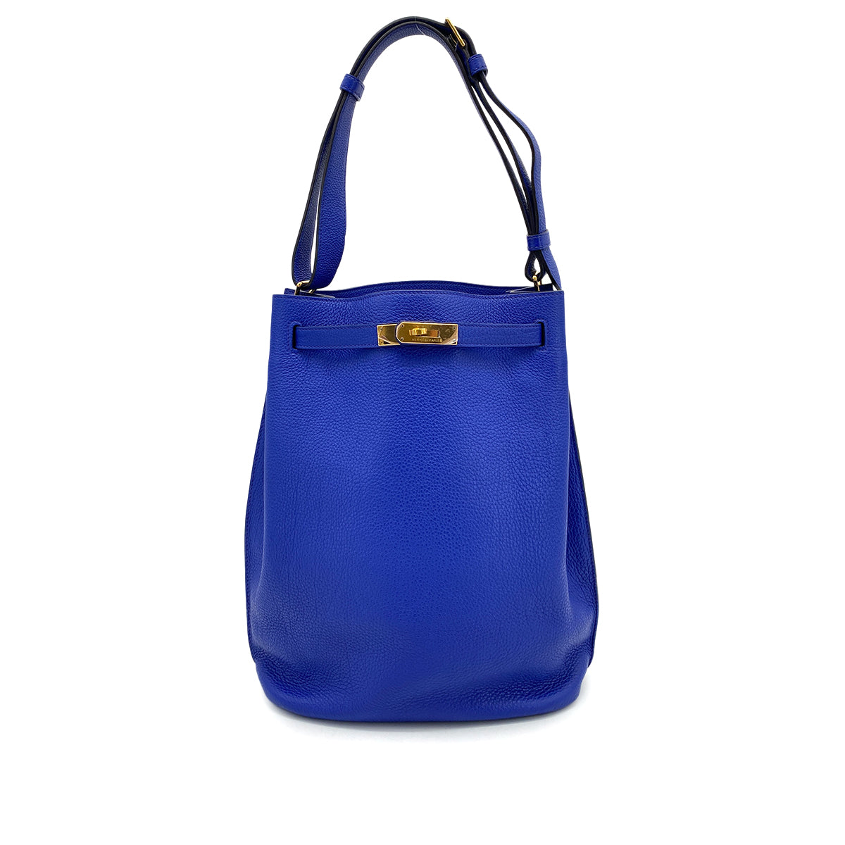 HERMES SO KELLY 26 BLUE ELECTRIQUE TOGO SHOULDER BAG □O GHW 90258359