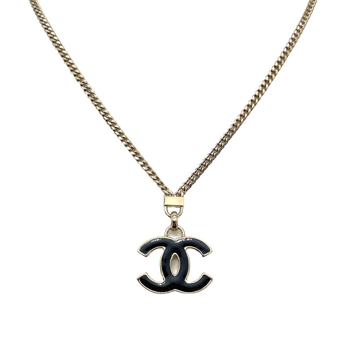 CHANEL NECKLACE COCOMARK BLACK B24P ACCESSORY 90258939