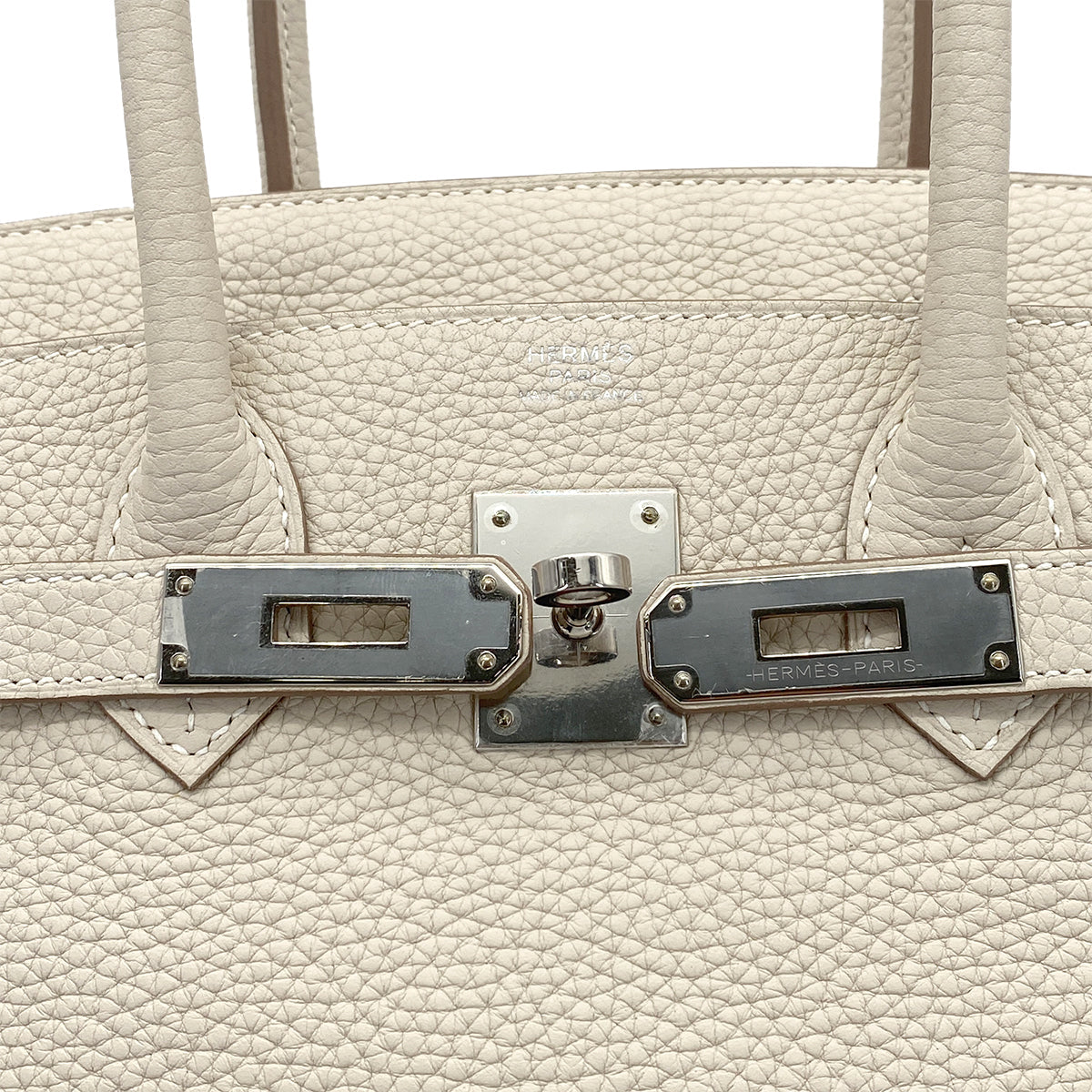 HERMES BIRKIN 30 CRAIE TAURILLON CLEMENCE HAND BAG Y SHW 90261536