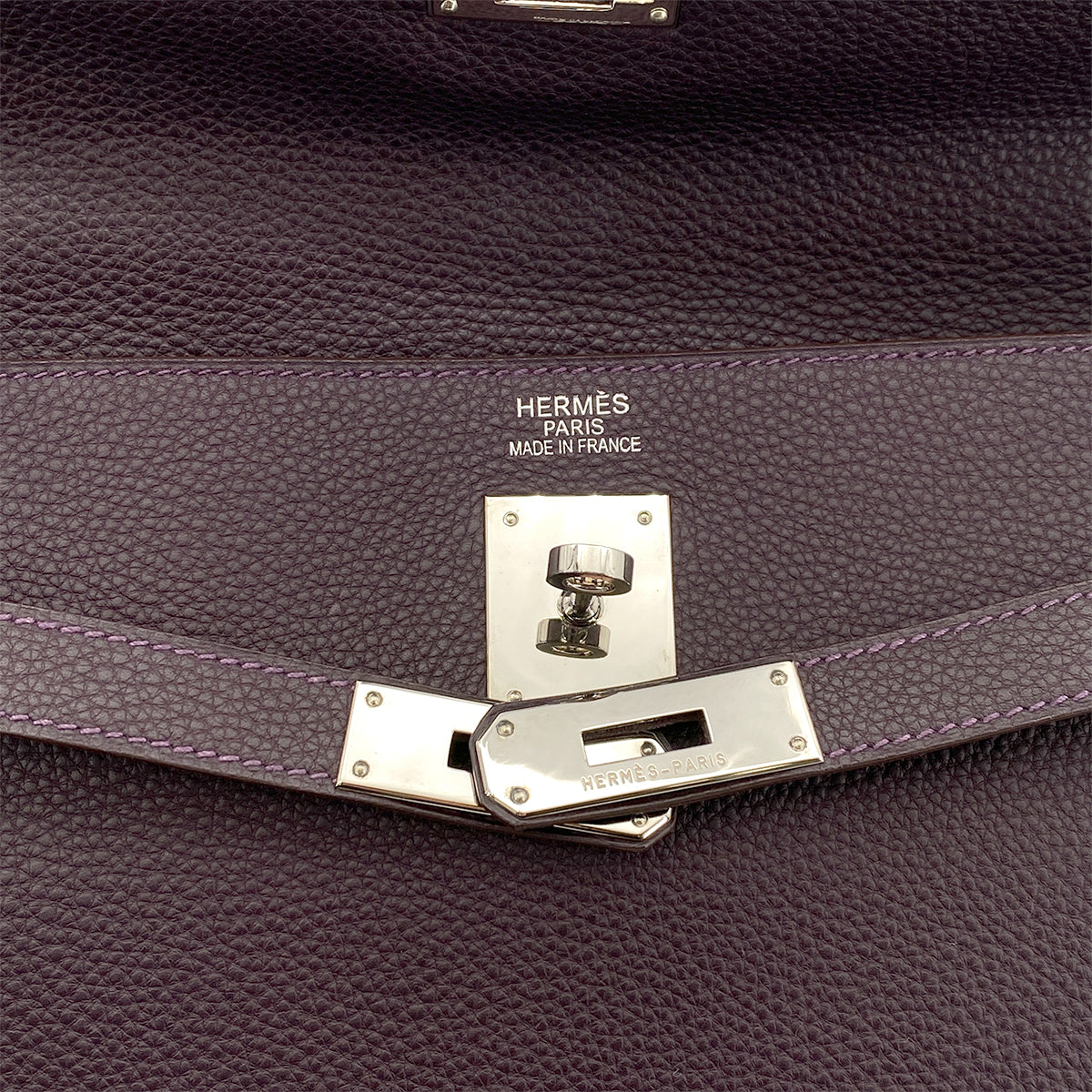 HERMES KELLY 35 RETOURNE RAISIN TOGO HAND SHOULDER BAG □L SHW 90263089