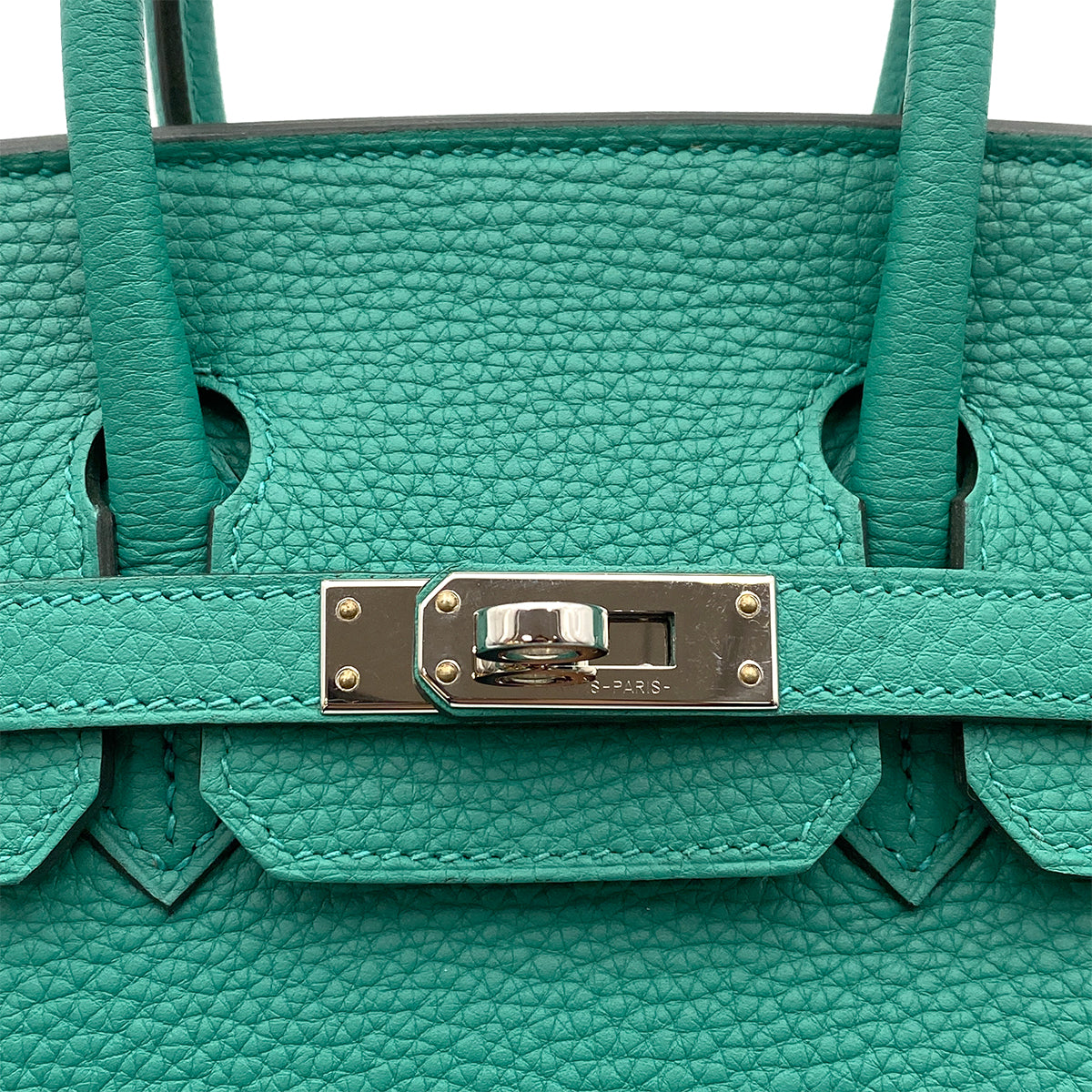 HERMES BIRKIN 25 VERT VERONE TOGO HAND BAG D SHW 90263603