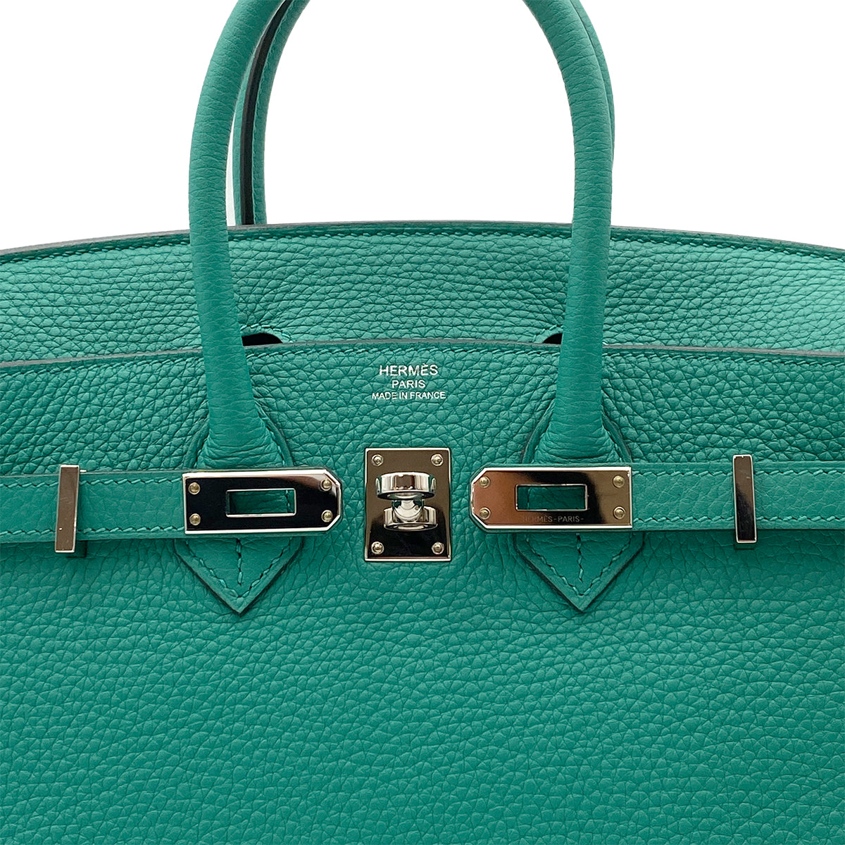 HERMES BIRKIN 25 VERT VERONE TOGO HAND BAG D SHW 90263603