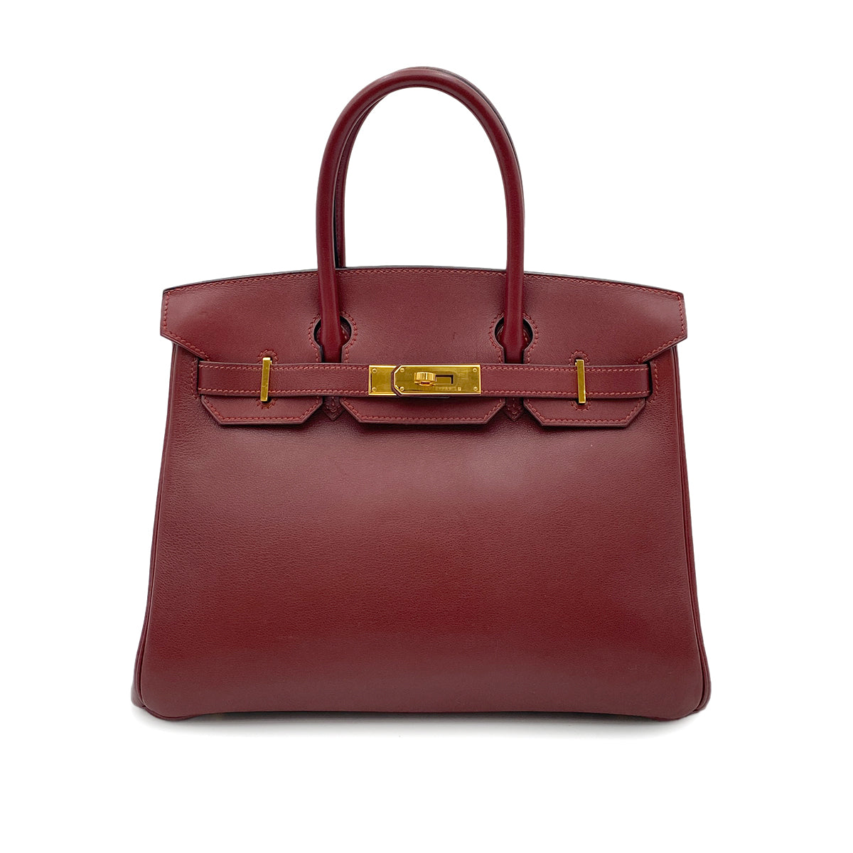 HERMES BIRKIN 30 ROUGE H VEAU GULLIVER HAND BAG □B GHW 90265409