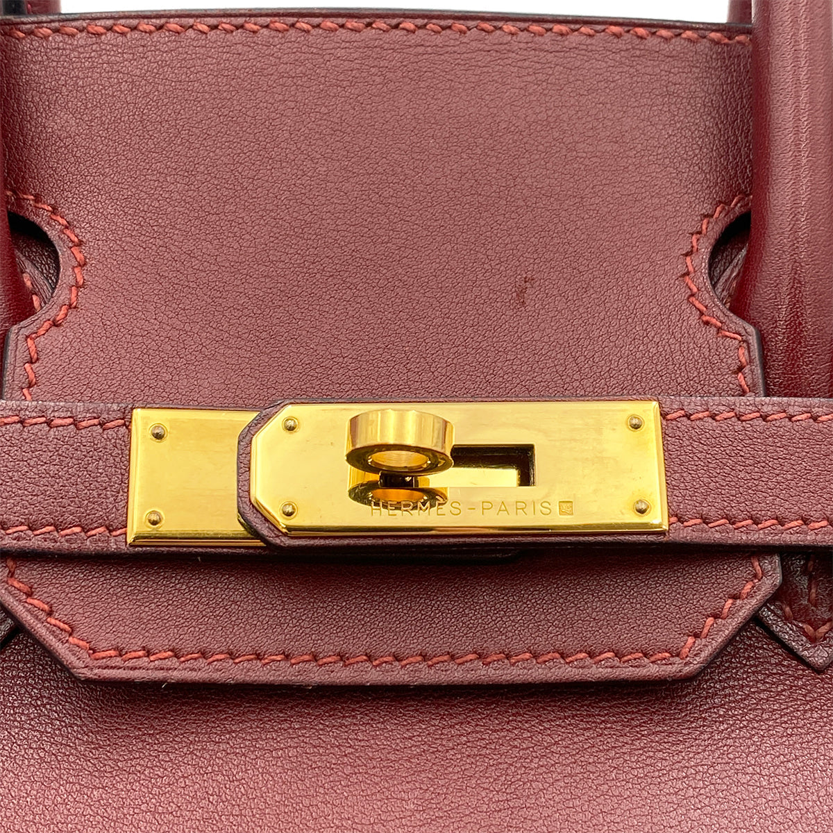 HERMES BIRKIN 30 ROUGE H VEAU GULLIVER HAND BAG □B GHW 90265409