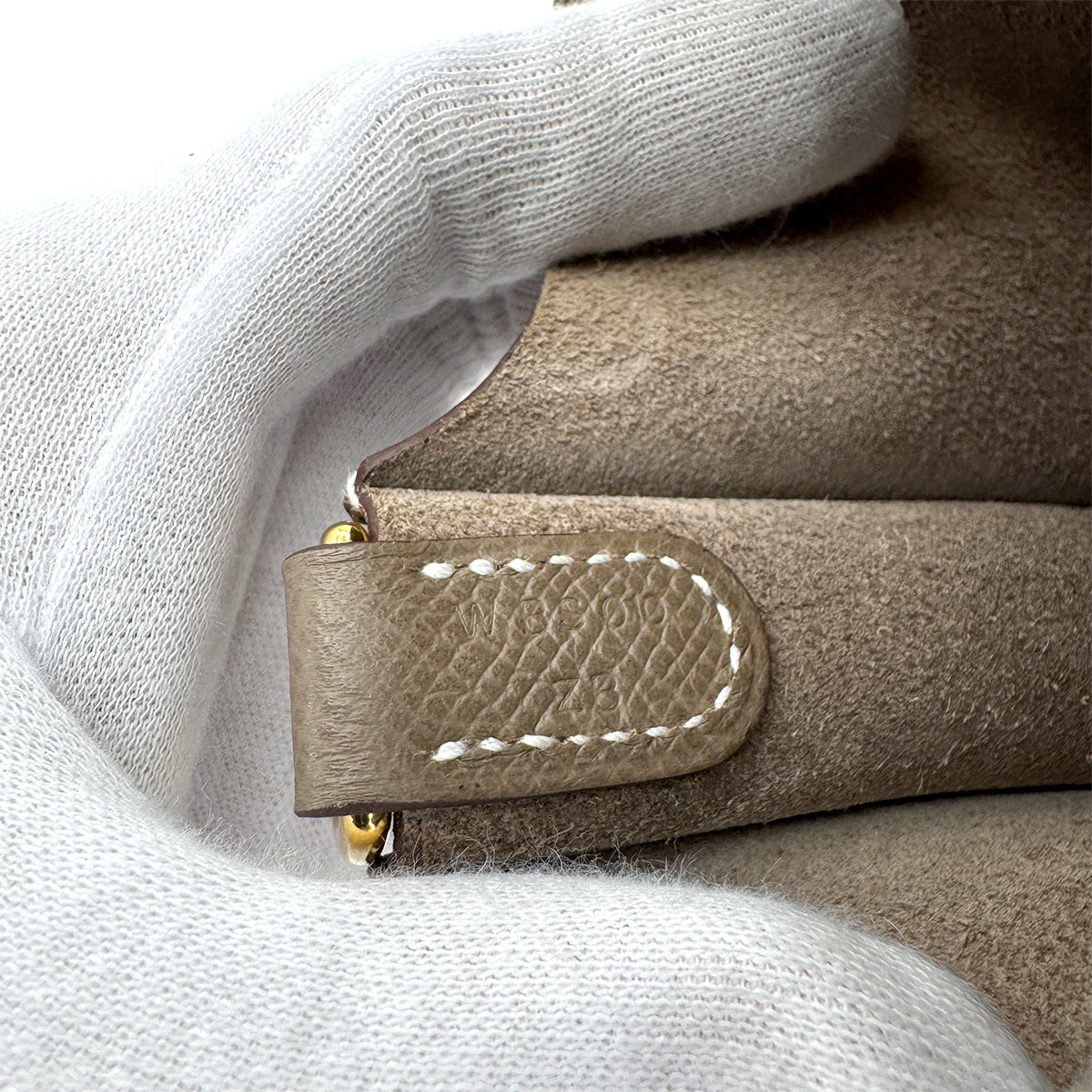 HERMES EVELYNE SELLIER TPM ETOUPE VEAU EPSOM SHOULDER BAG W 90306848