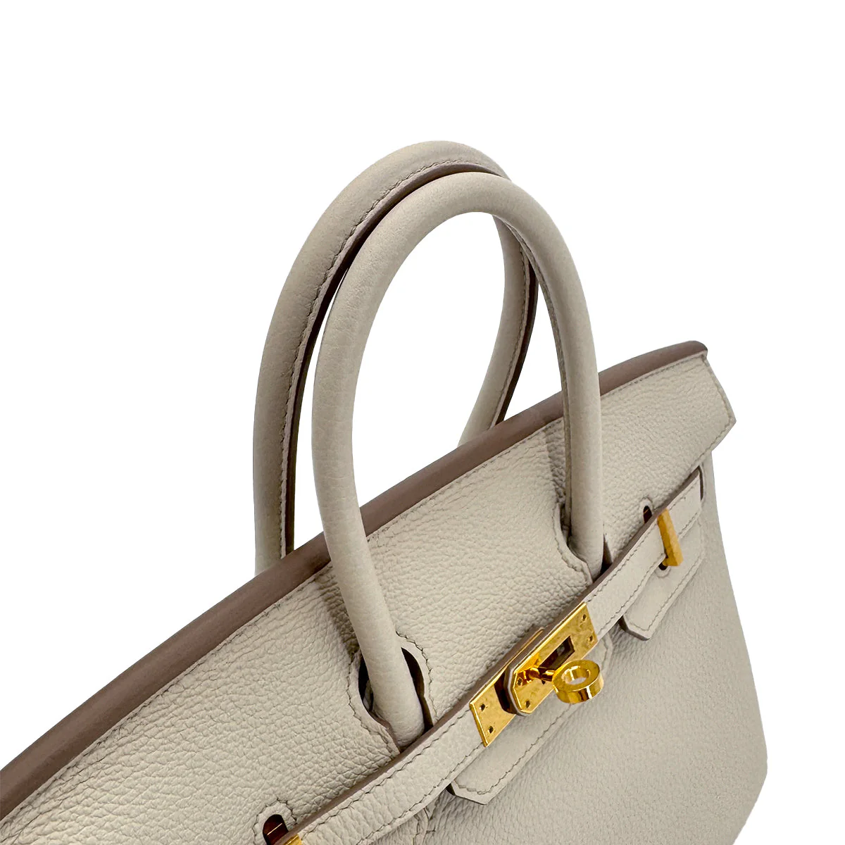 HERMES BIRKIN 25 BETON TOGO HAND BAG U GHW 90309136