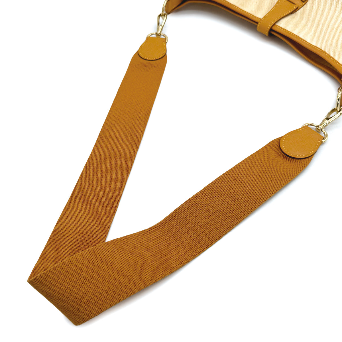 HERMES EVELYNE GM NATUREL TOILE H VEAU BARENIA SHOULDER BAG 〇Z 90310340