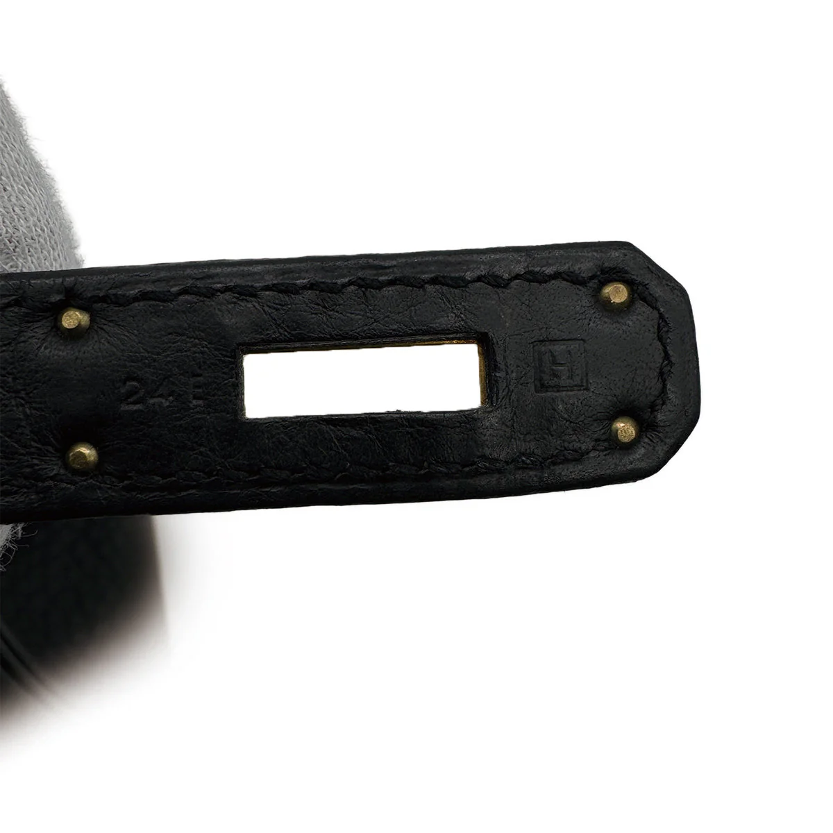 HERMES BIRKIN 30 BLACK TAURILLON CLEMENCE HAND BAG 2004 SQUARE H GOLD HARDWARE 90313531