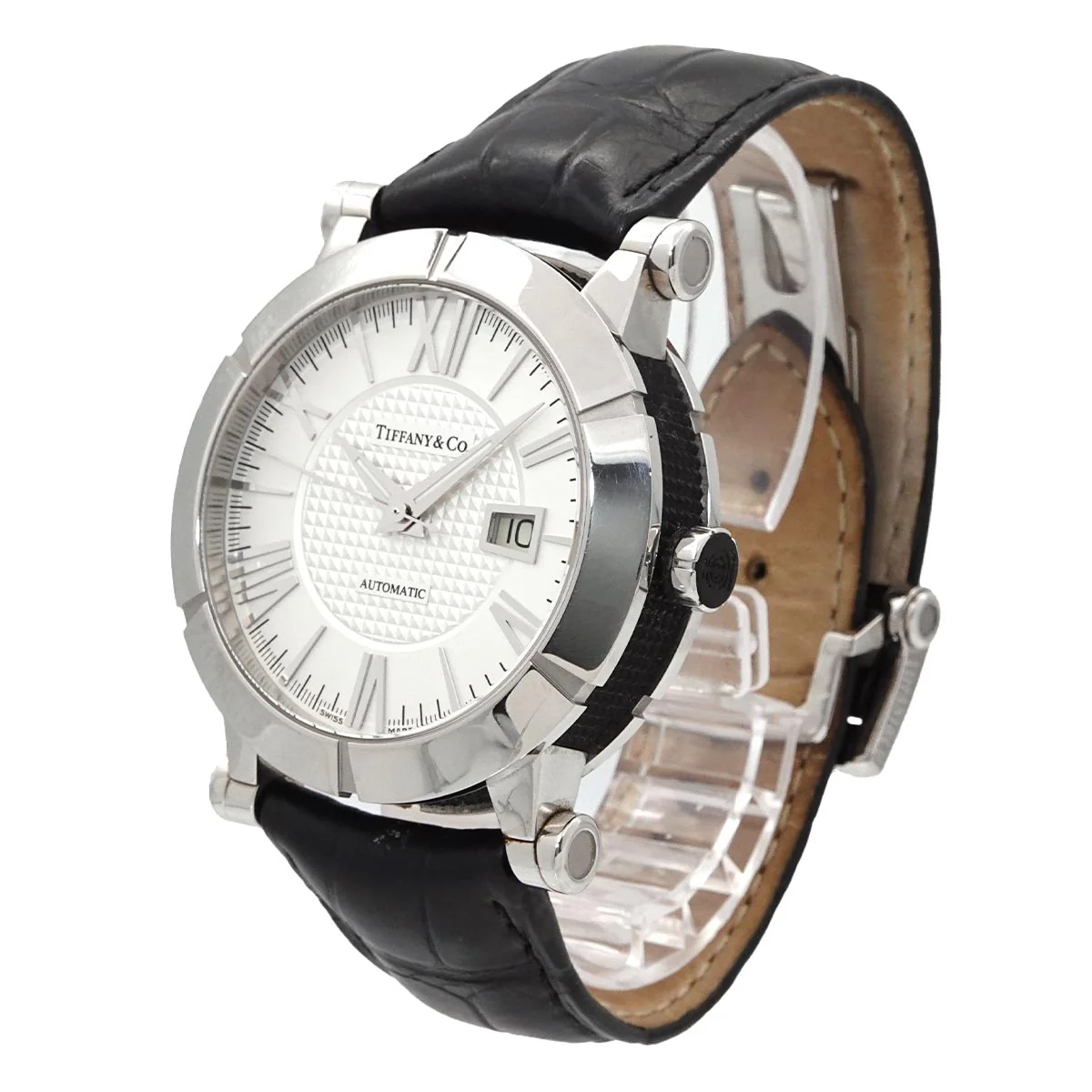 TIFFANY & Co. Atlasgent Z1000 70 12A21A71A Men's Watch, Date, Silver, Automatic, Self-winding, Atlasgent, Tiffany & Co. 90318370