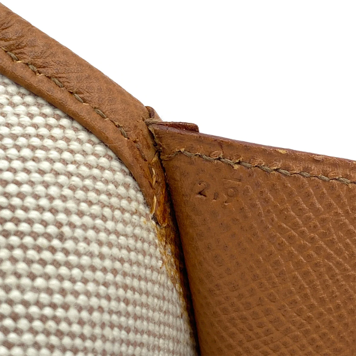 HERMES JIGE PM CLUTCH BAG GOLD COURCHEVEL 1997 SQUARE A 90321637