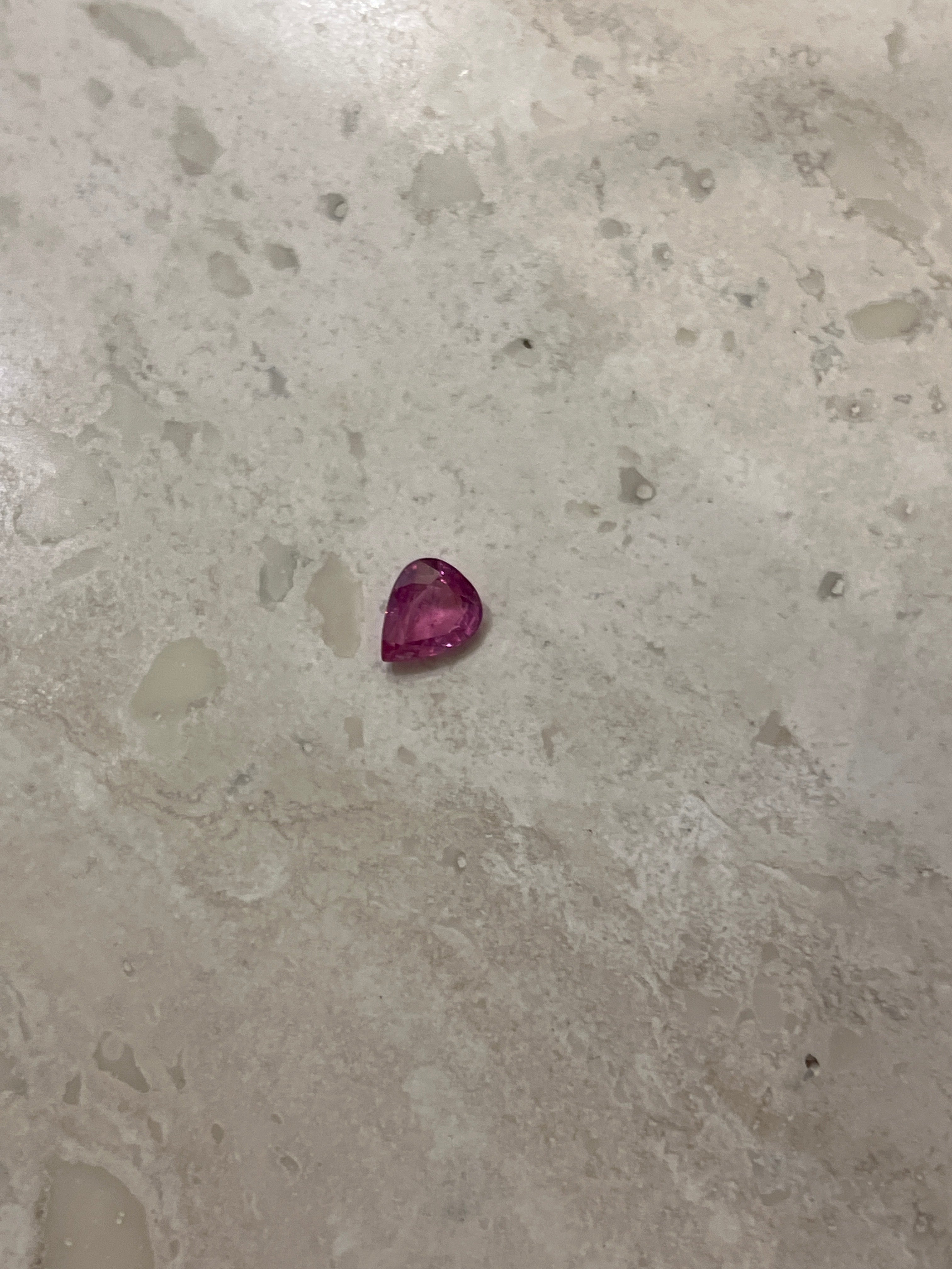 1.11ct PEAR & OVAL PINK RUBY ANL-S32-6