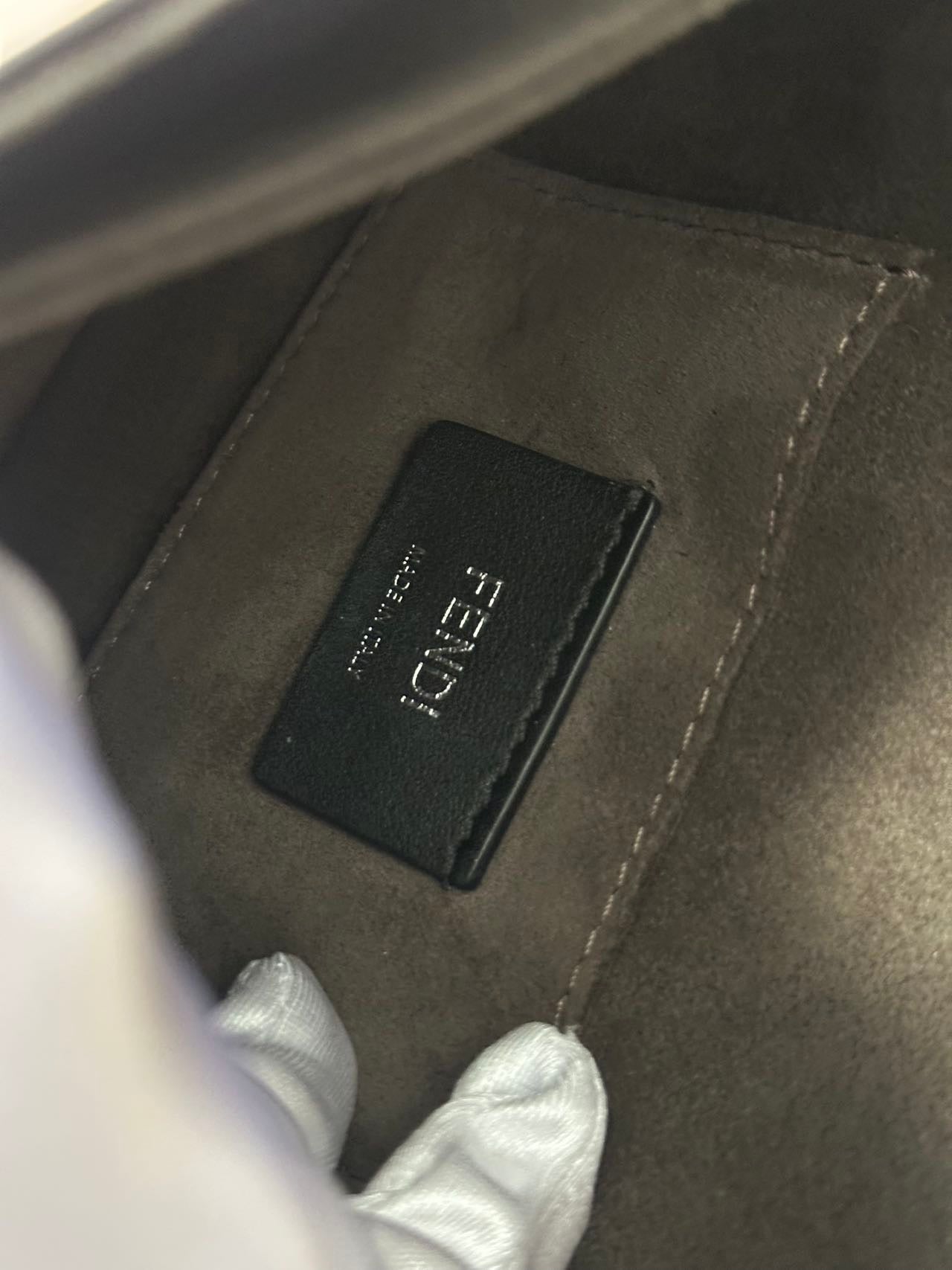 Fendi Kan I Small Light Pink Leather Shoulder Bag