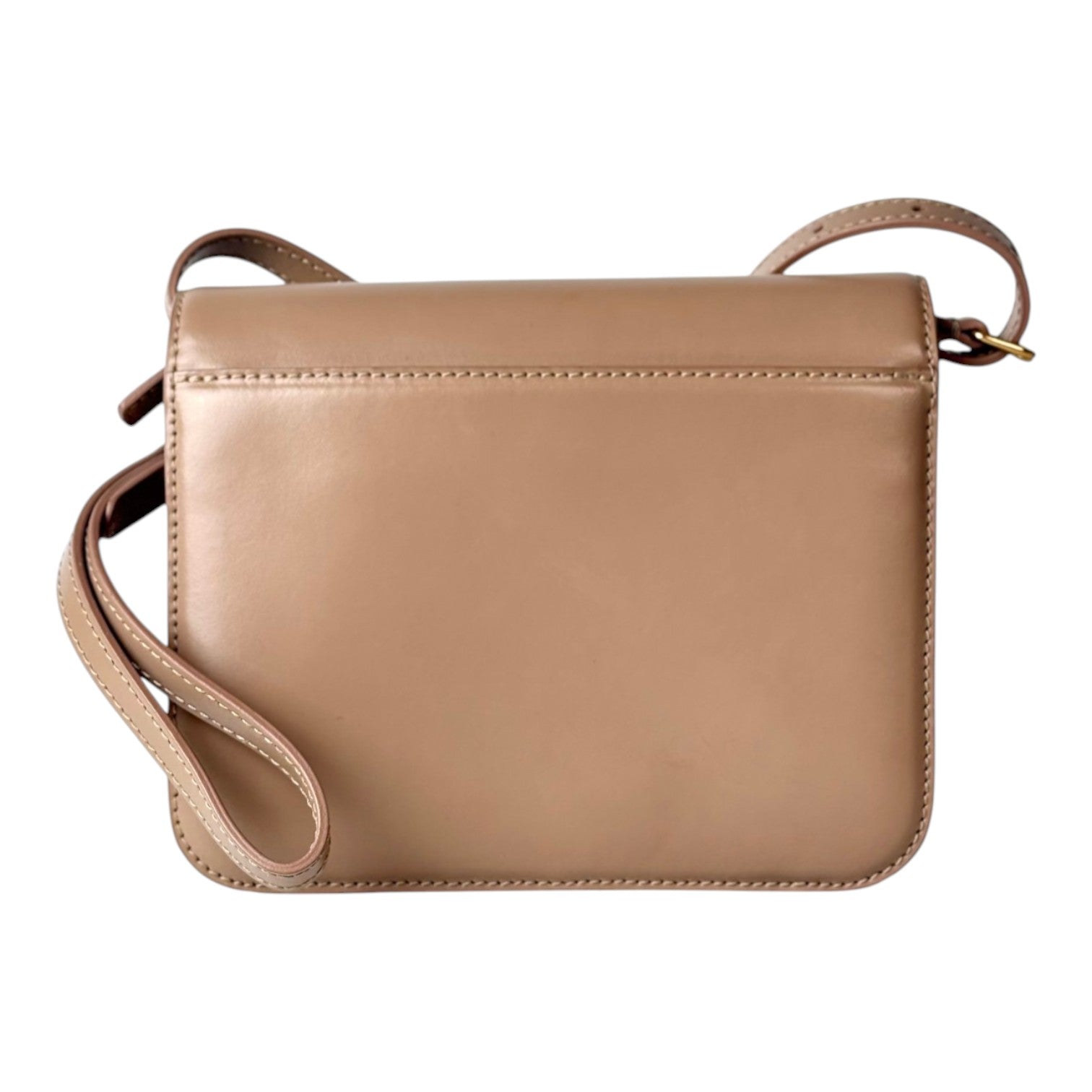 Balenciaga Beige Smooth Leather B. Crossbody Bag