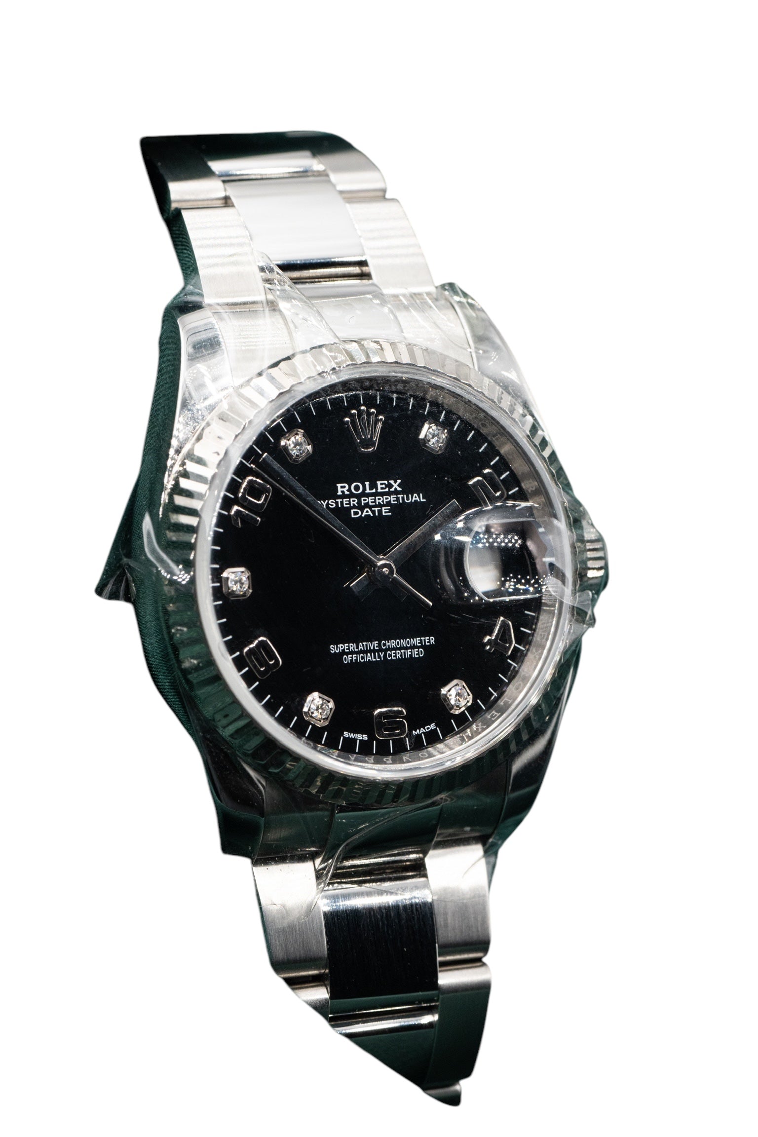 Rolex 34mm Oyster Perpetual Date SS/6D - Full Set