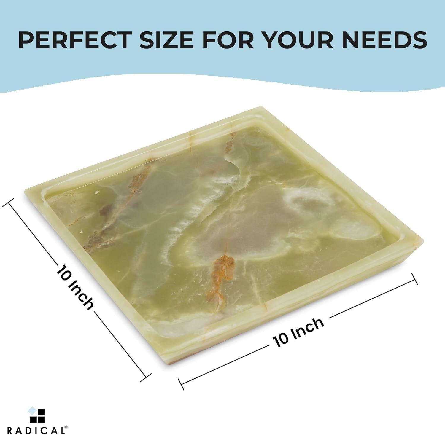 Onyx Sqaure Marble Tray ASC5657