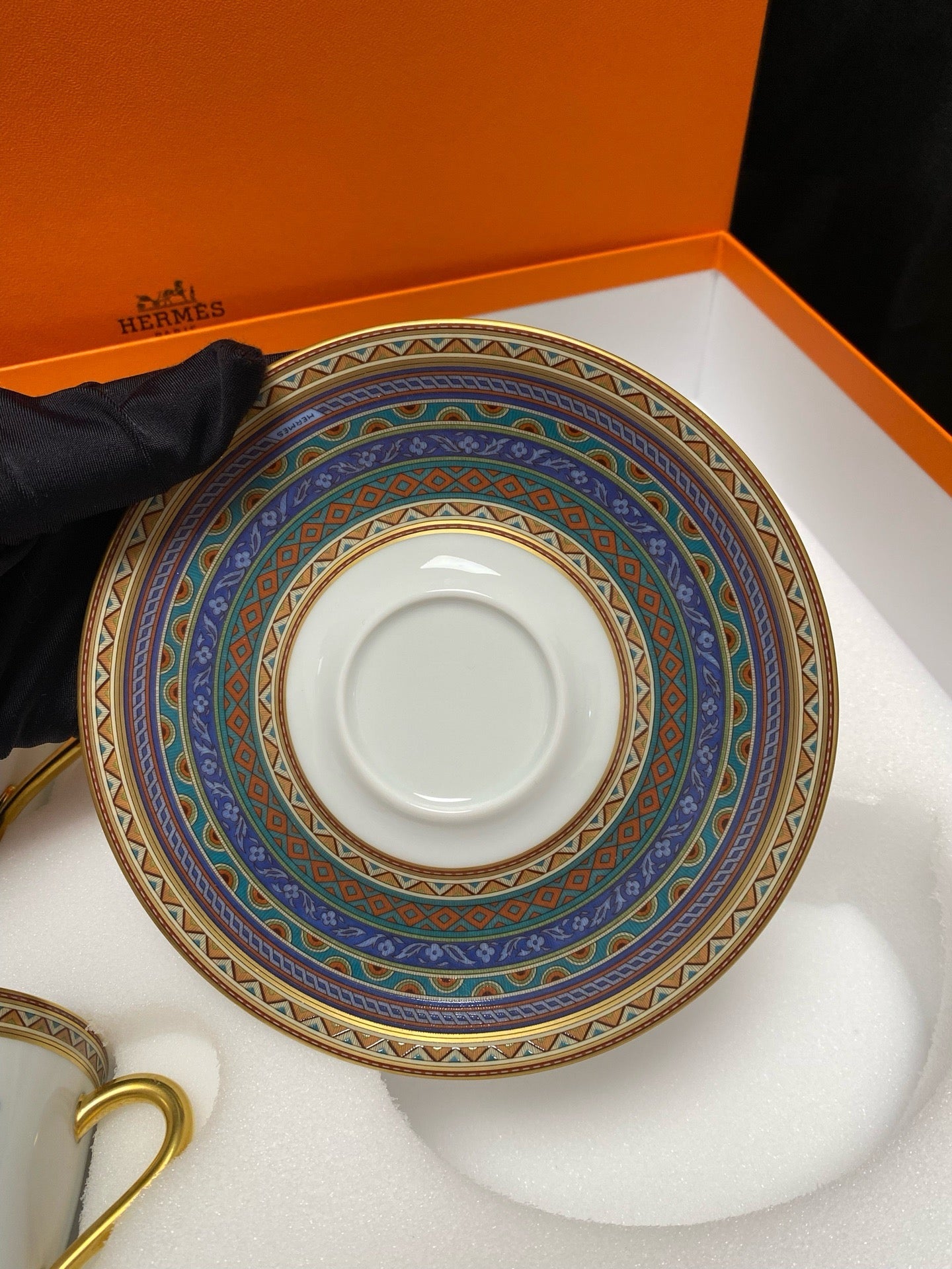 Hermès "Cheval d'Orient" Coffee Cup & Saucer Set