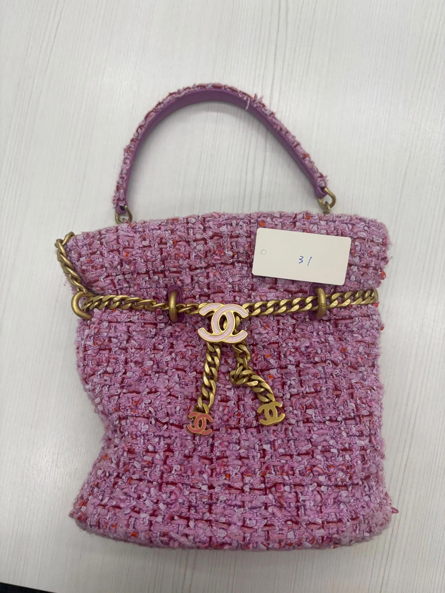CHANEL Pink Tweed Bag TT439A29 BK31