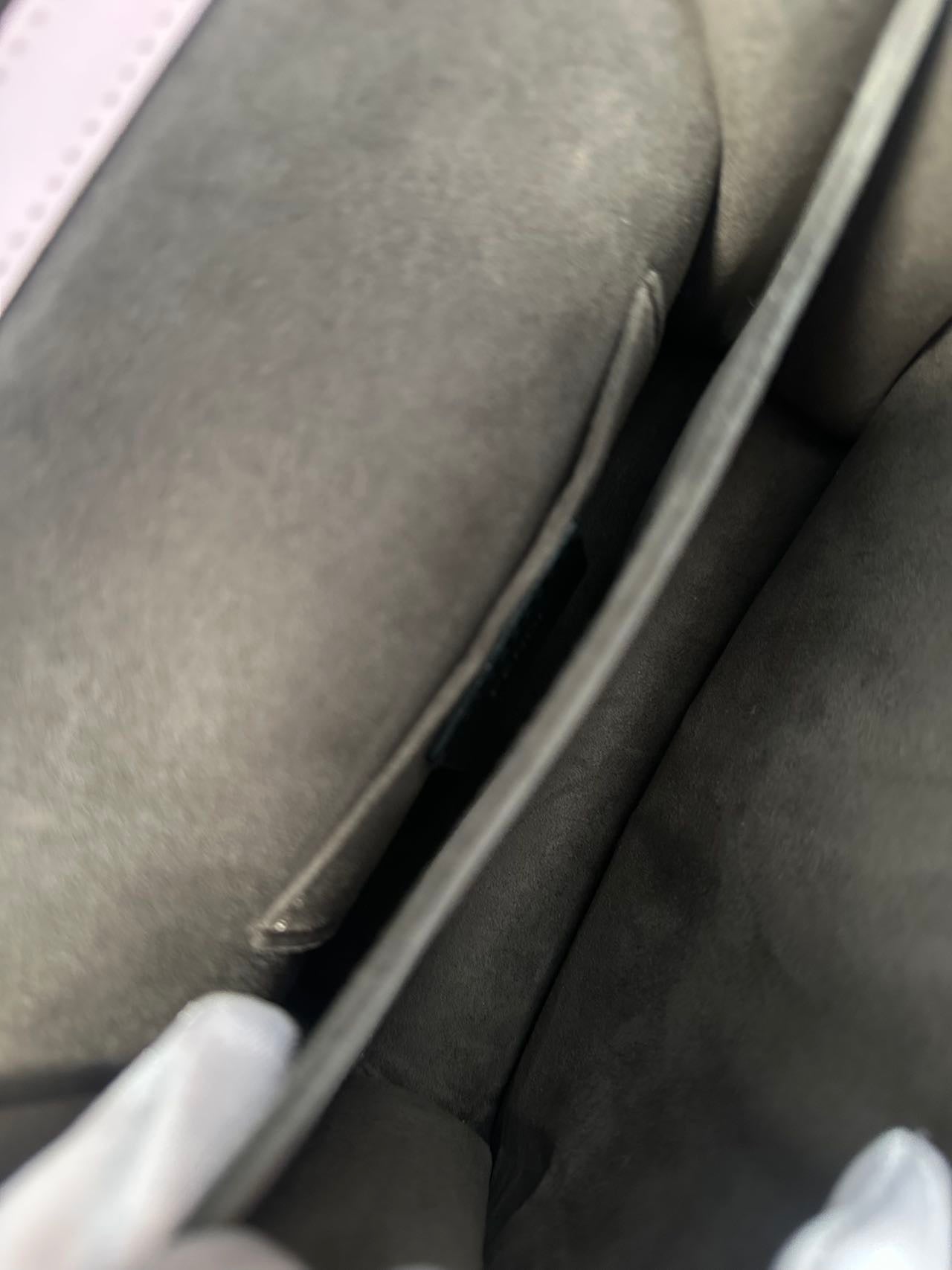 Fendi Kan I Small Light Pink Leather Shoulder Bag