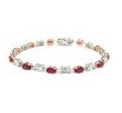 18K RG + WG / DIA & RUBY
BRACELET
Amt:60,680
18K RG: 13.52 RD: 2.43/
RUBY : 7.02/
 BN0312AR1