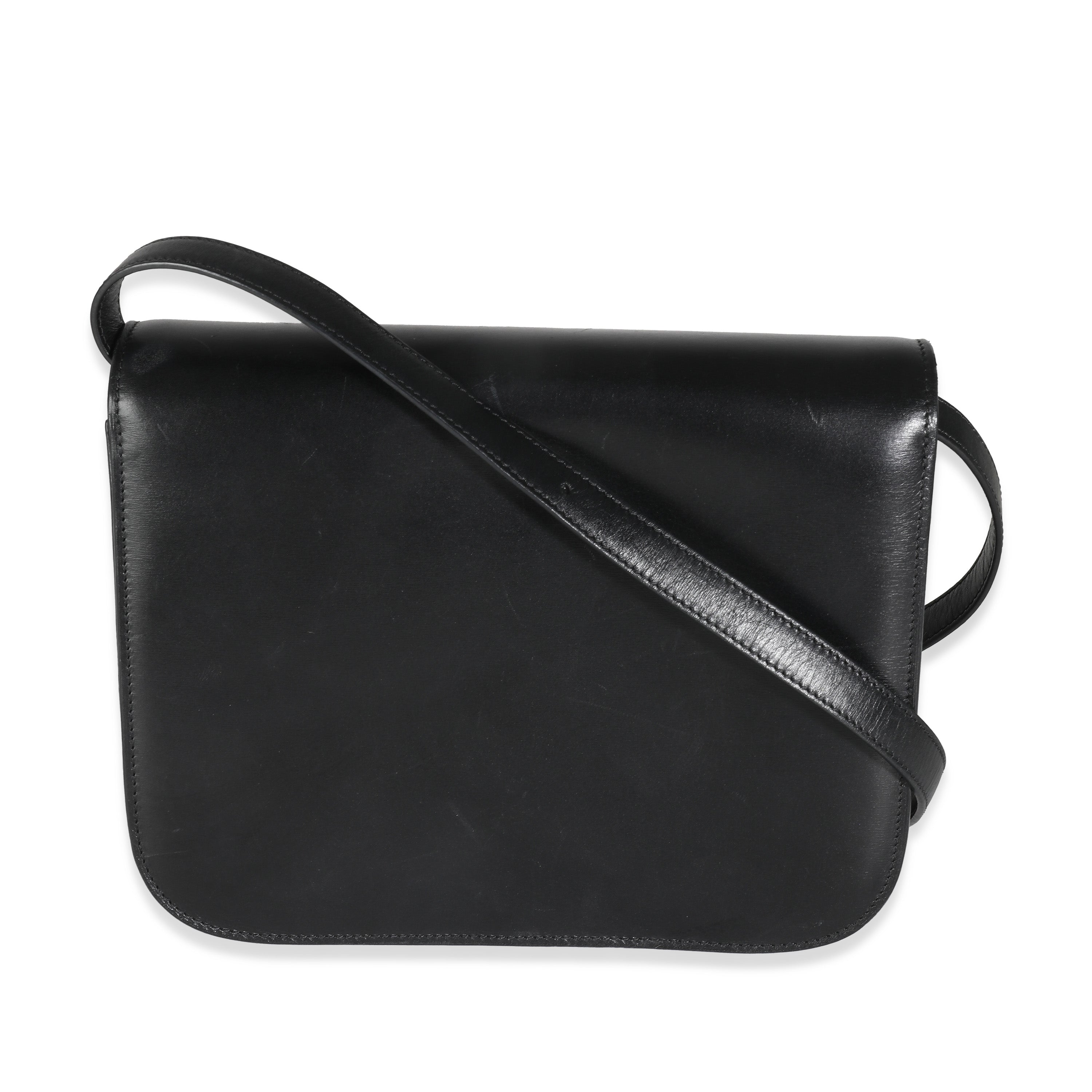 Celine Black Boxcalf Leather Bag With GHW ASC5196