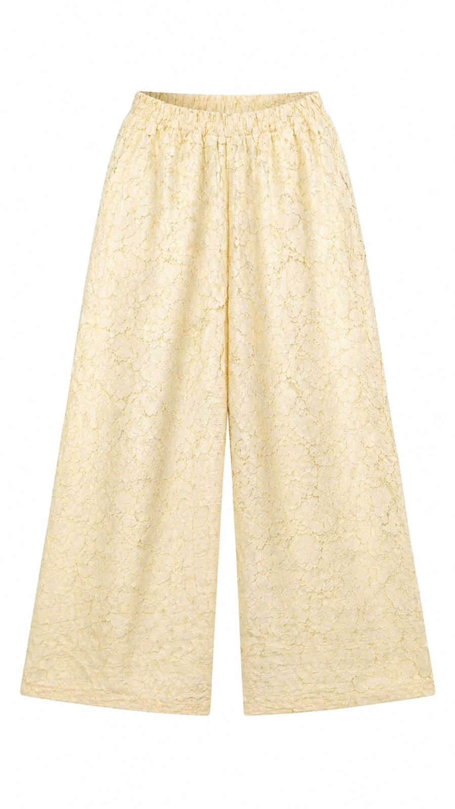 TROUSER FULL LACE YELLOW COTTON LINING MCL11182