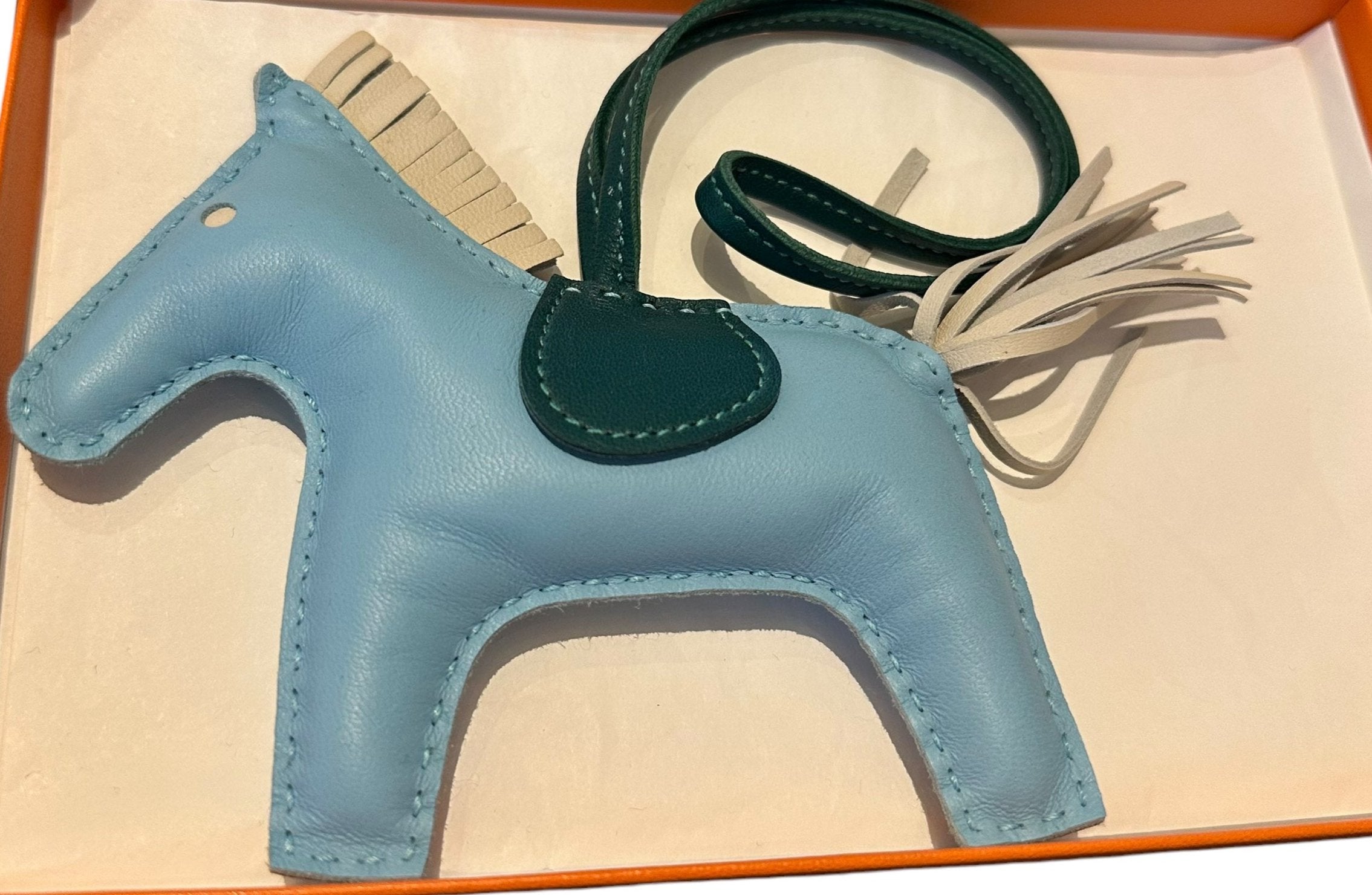 Hermes Blue/Green MM Rodeo