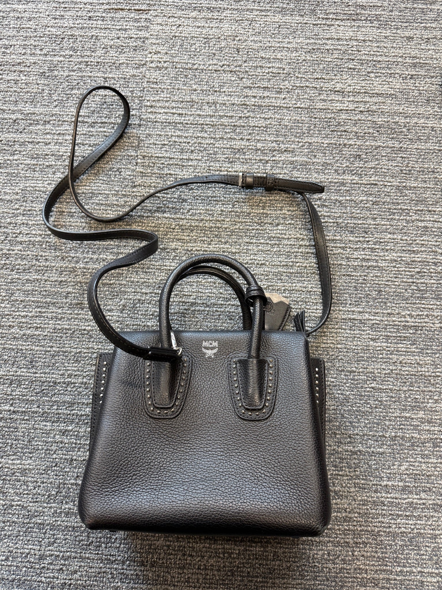 MCM Mini Leather Tote Bag