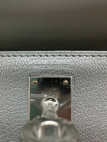 Hermès Mini Kelly Argent Chevre Palladium Hardware