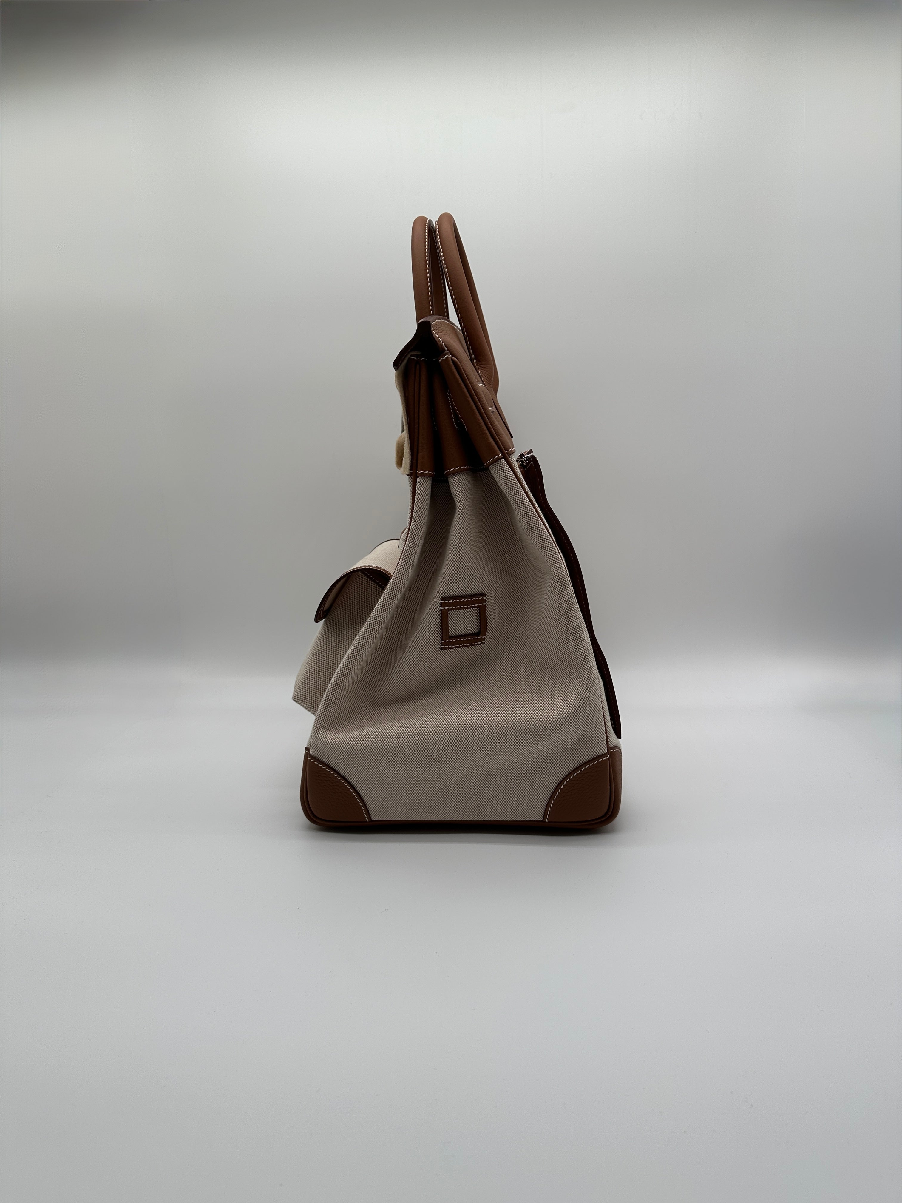 Haut a Courroies 40 Cargo Gold Togo and Toile Palladium Hardware