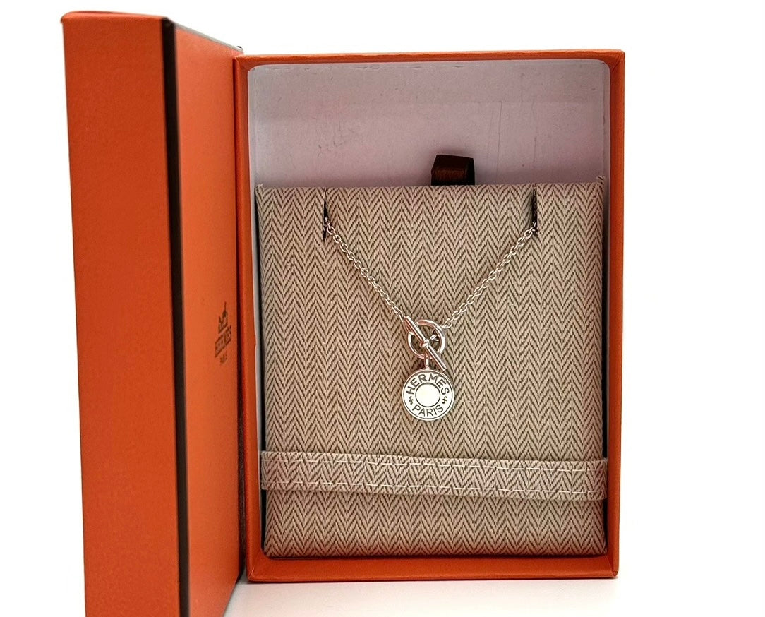 Hermès Ex-libris Pendant Necklace