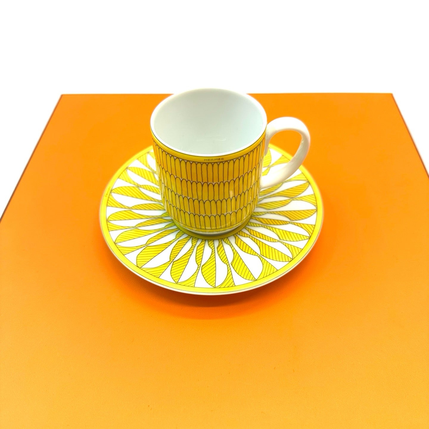 Hermès "Soleil d'Hermès" Coffee Cup & Saucer Set