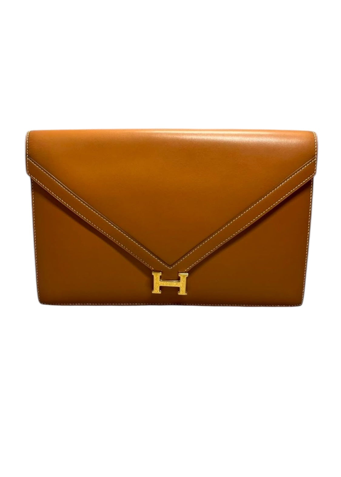 Hermes Vintage Lydie Vache Naturel Tadekakt GHW #X Circle #111902