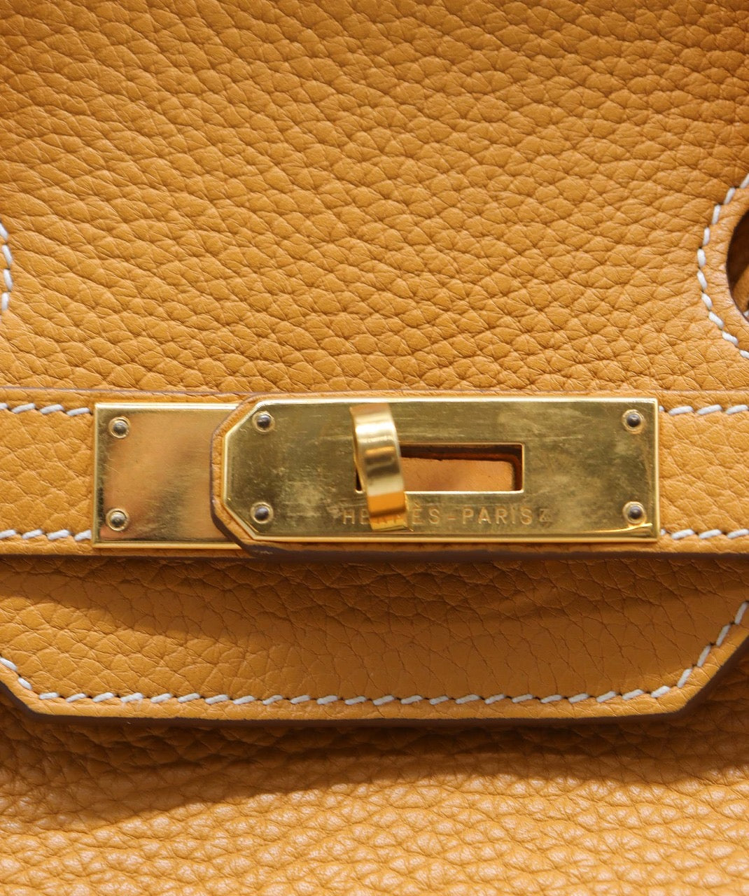 Hermes Birkin 35 Yellow Clemence GHW  ALC1976